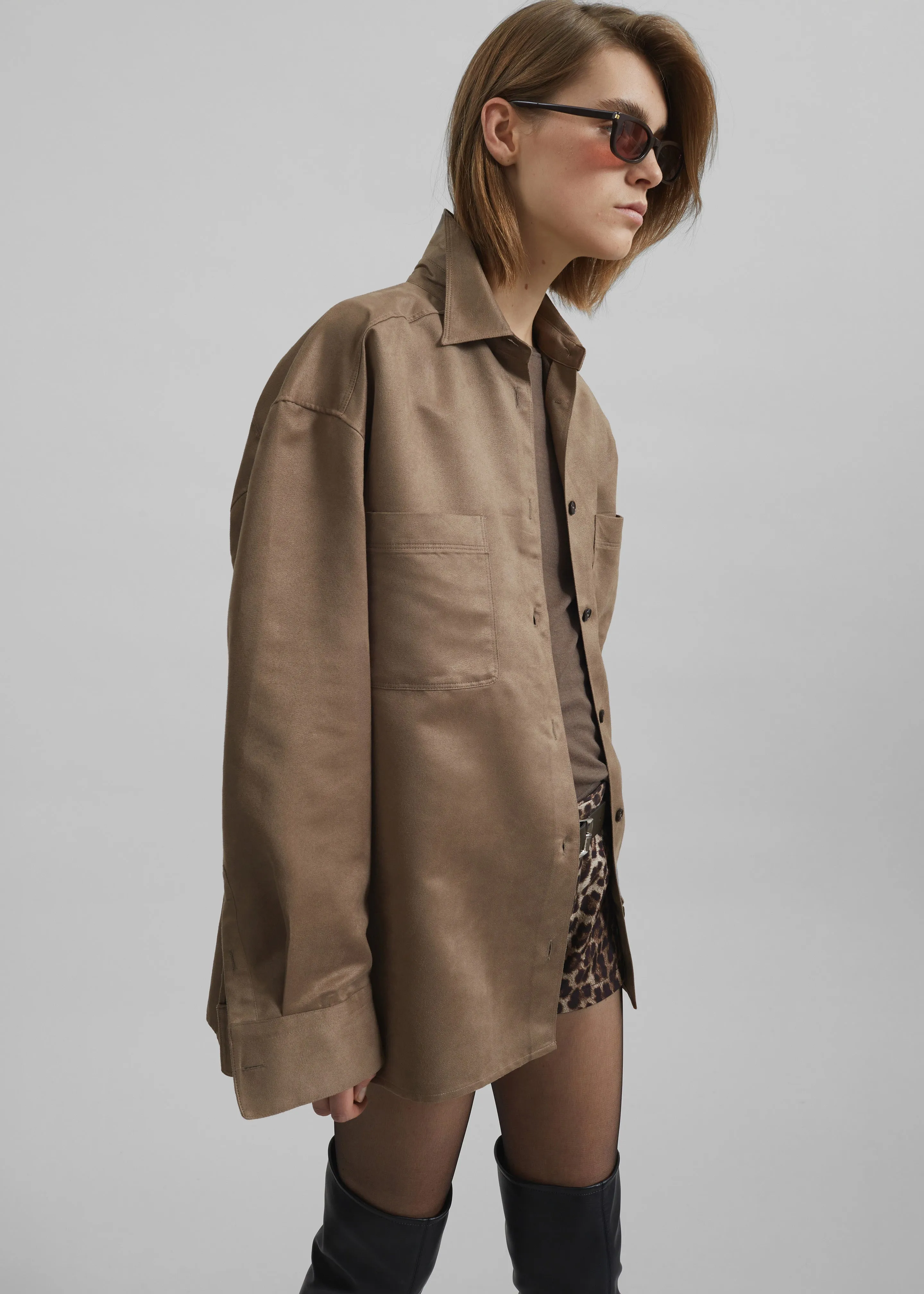 Mire Button Up Shirt - Camel sold by Frankie Shop product image thumbnail 4
