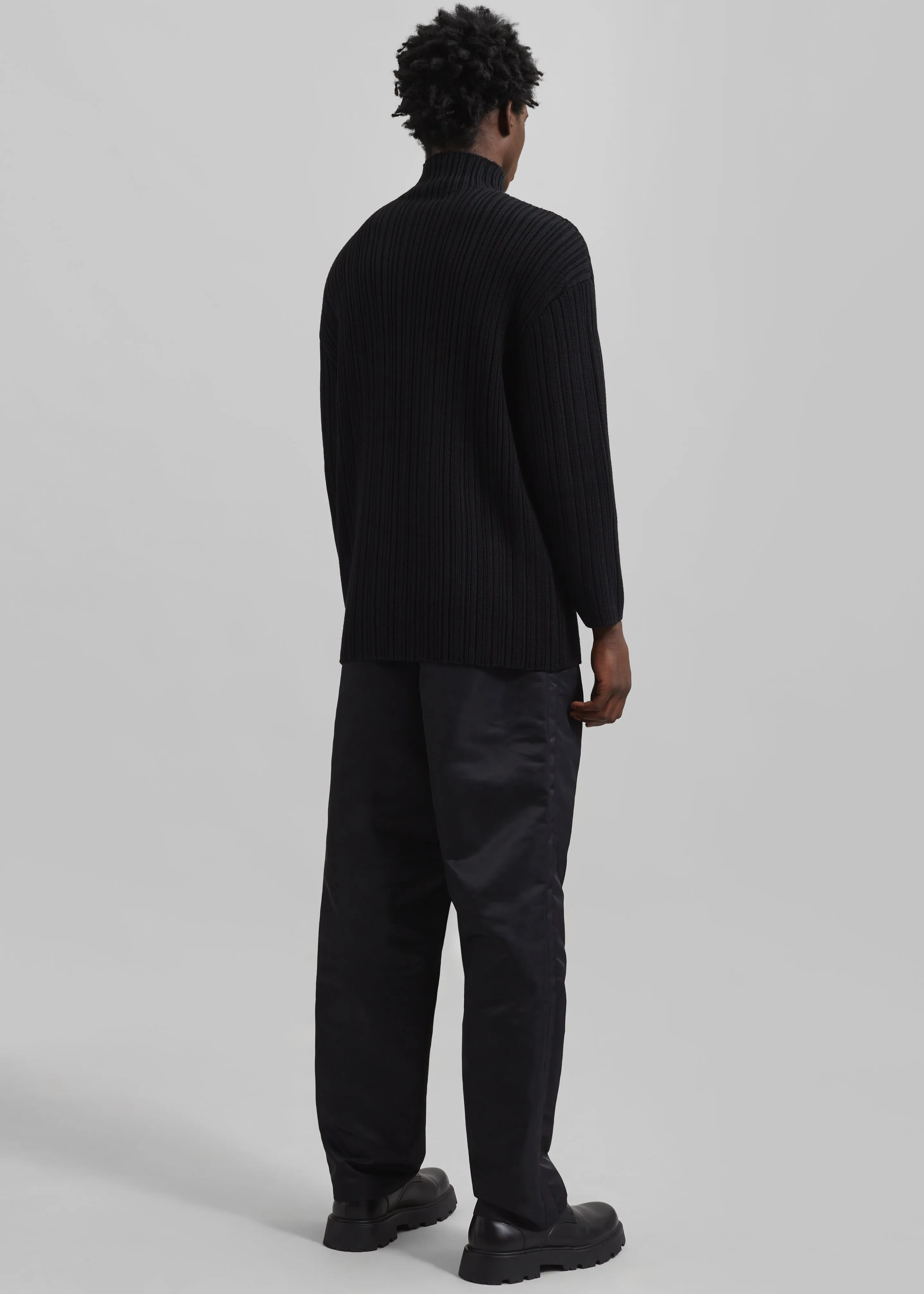 Louis Gabriel Nouchi Mockneck Rib Sweater - Black sold by Frankie Shop product image thumbnail 5