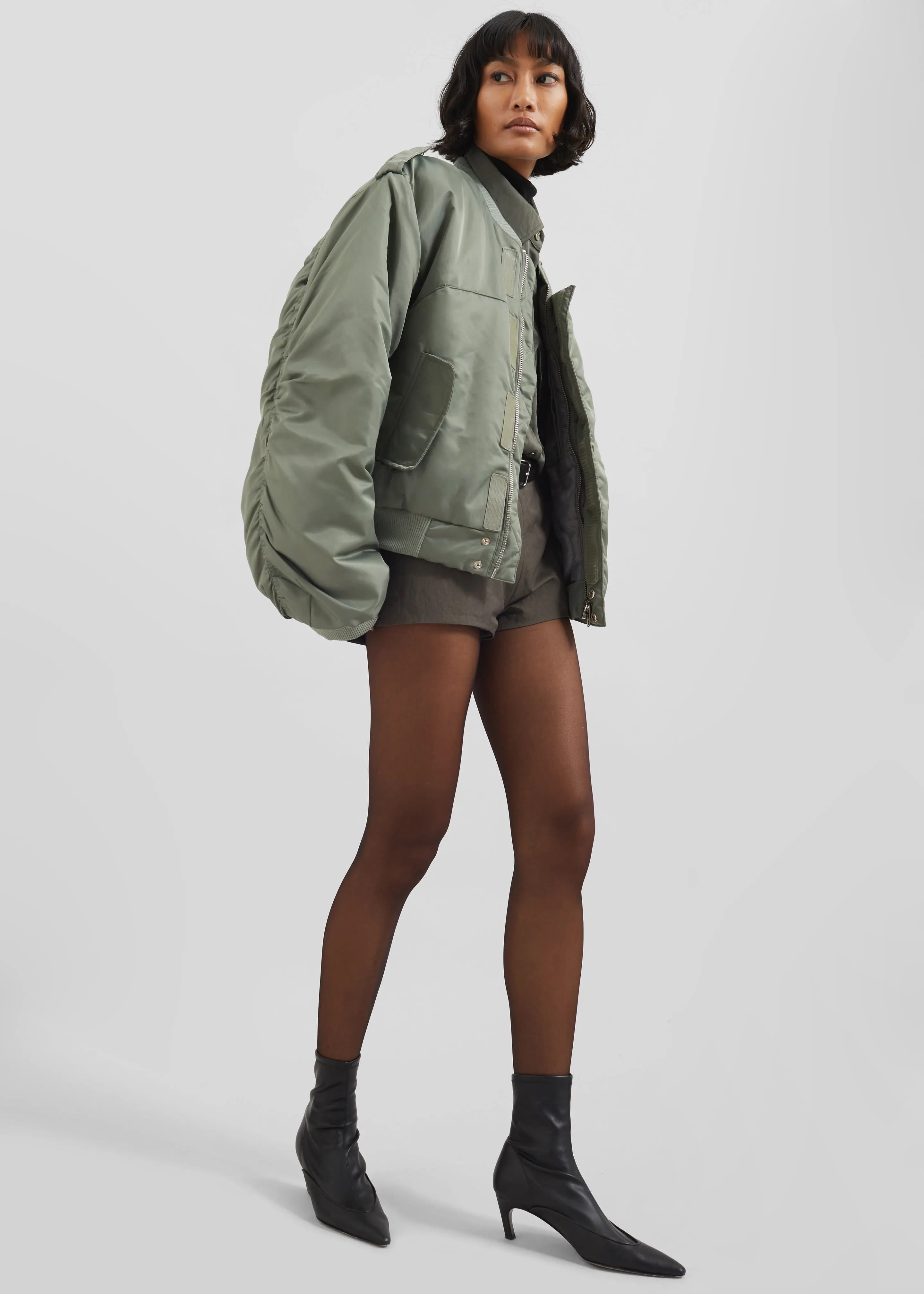 Dalva Bomber Jacket - Sage sold by Frankie Shop product image thumbnail 5