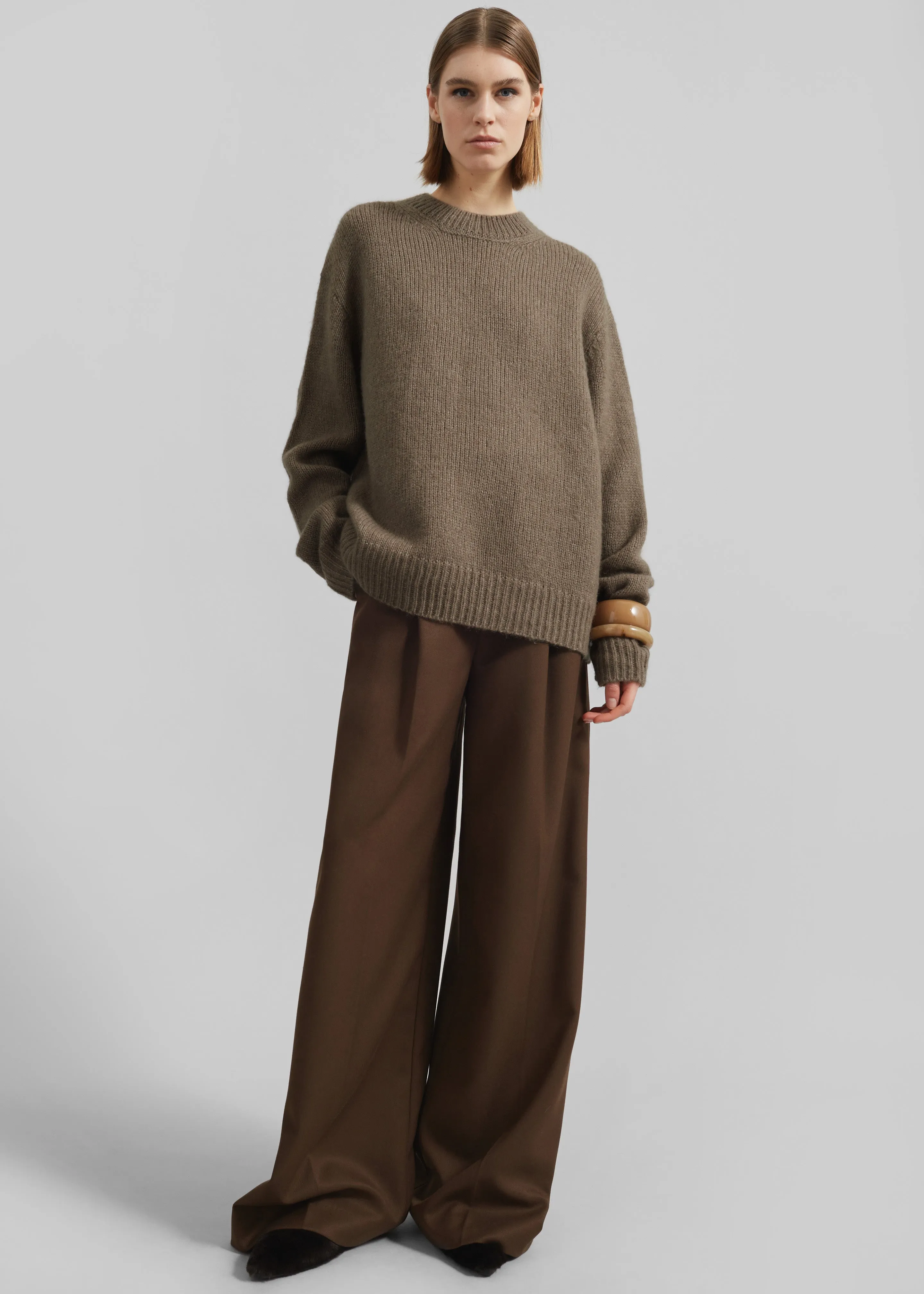 Eidra Crewneck Sweater - Taupe sold by Frankie Shop product image thumbnail 2