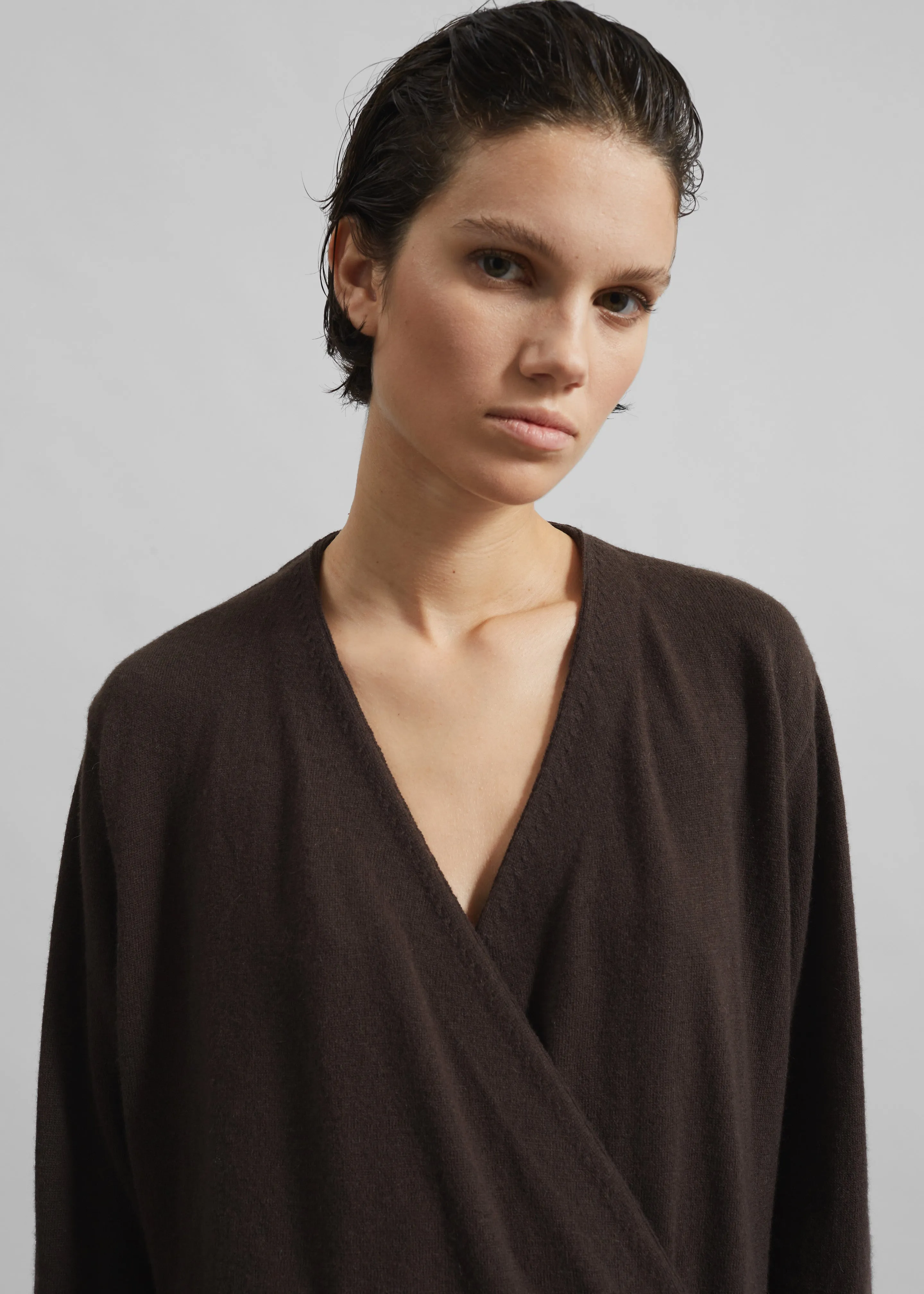 Albi Wrap Cardigan - Brown sold by Frankie Shop product image thumbnail 4