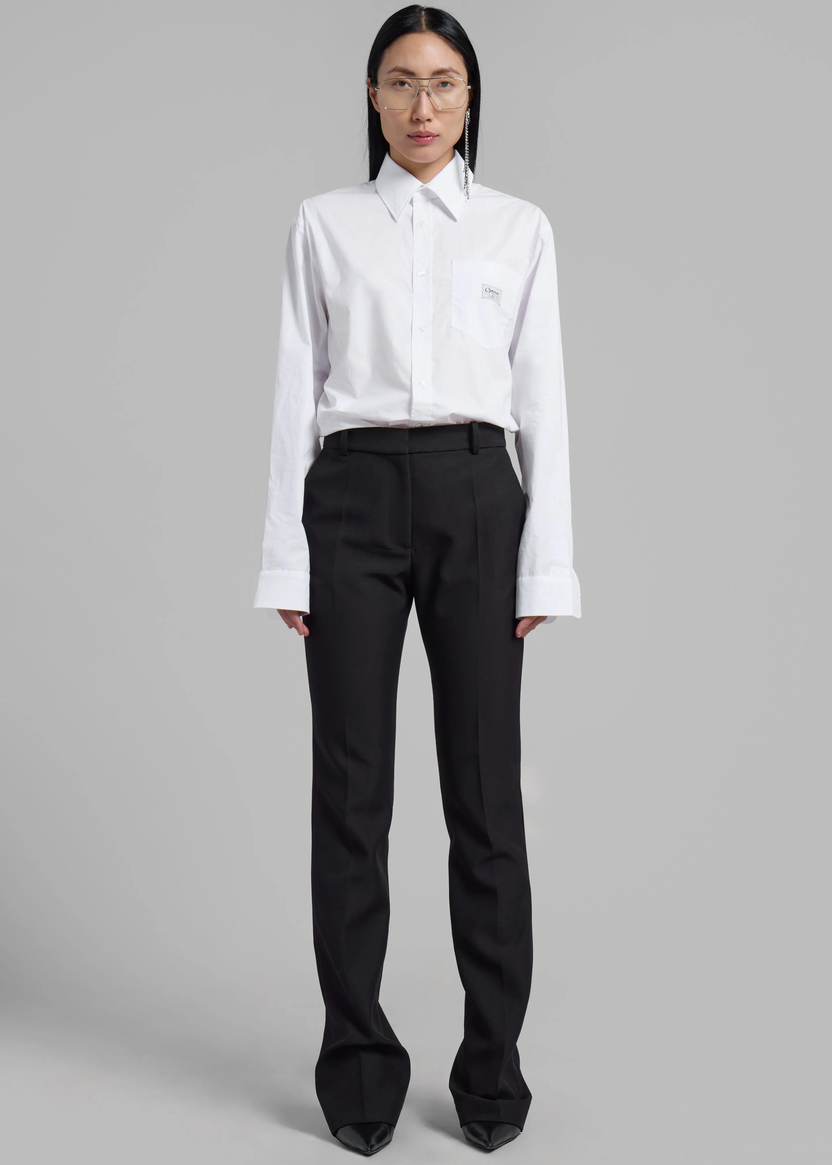 Coperni Body Poplin Shirt - White sold by Frankie Shop product image thumbnail 4