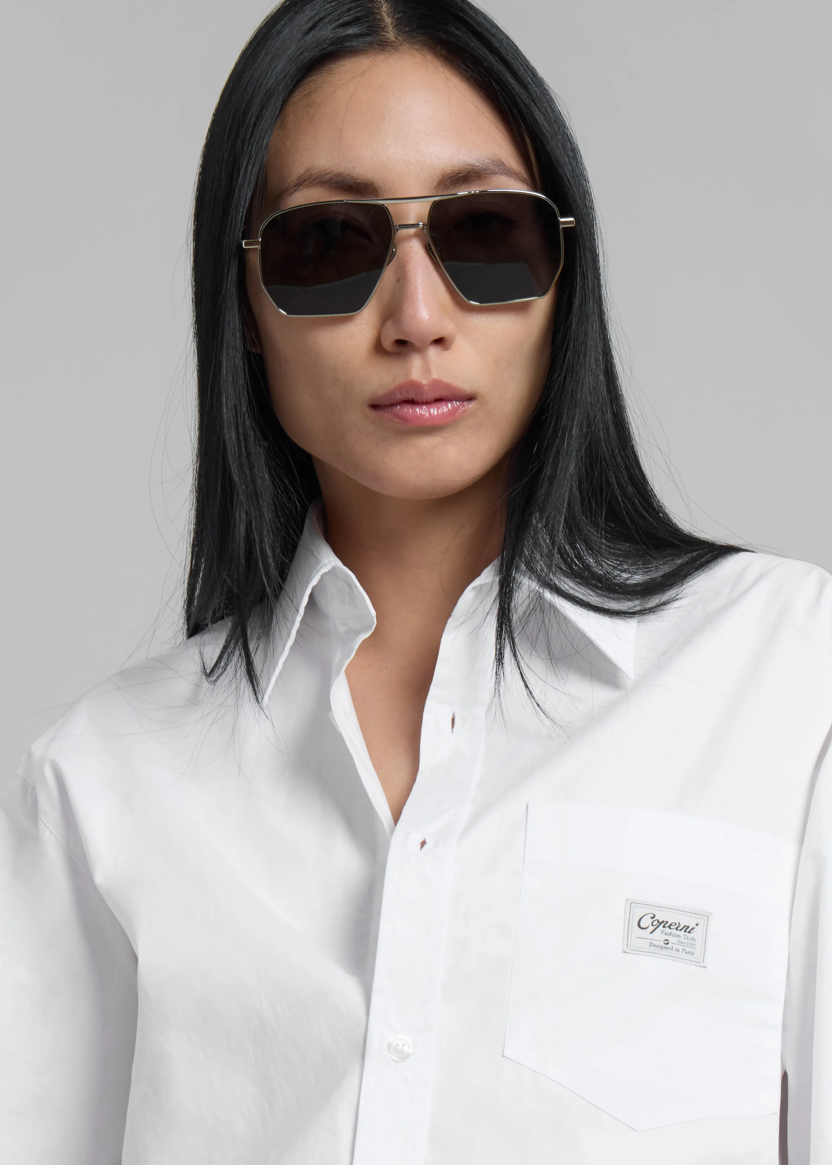 Coperni Body Poplin Shirt - White sold by Frankie Shop product image thumbnail 2