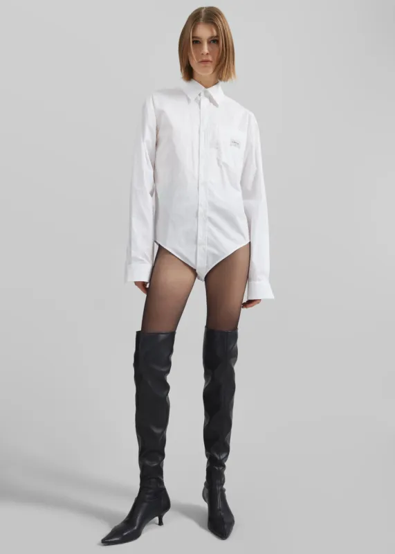 Coperni Body Poplin Shirt - White sold by Frankie Shop