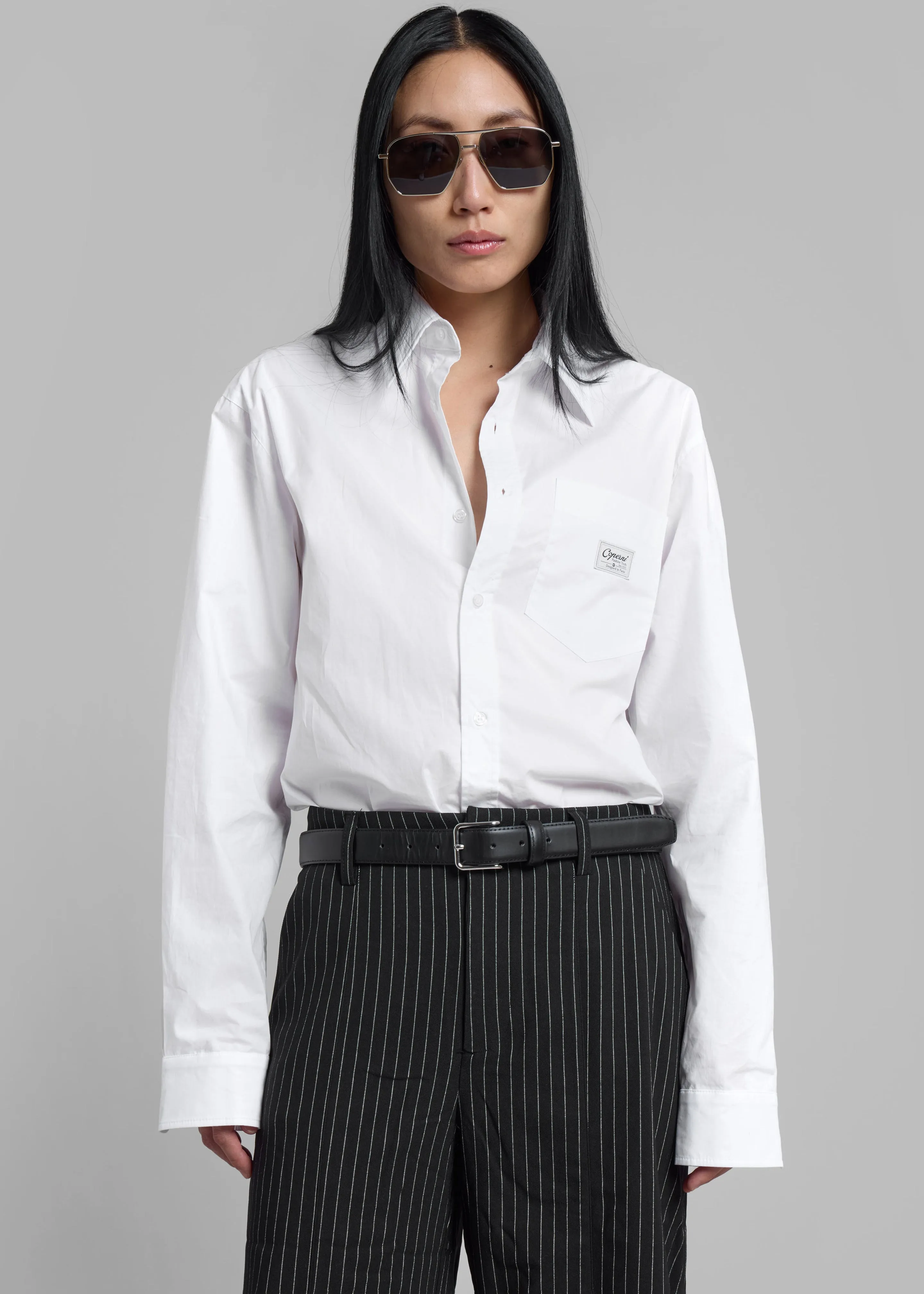 Coperni Body Poplin Shirt - White sold by Frankie Shop product image thumbnail 5