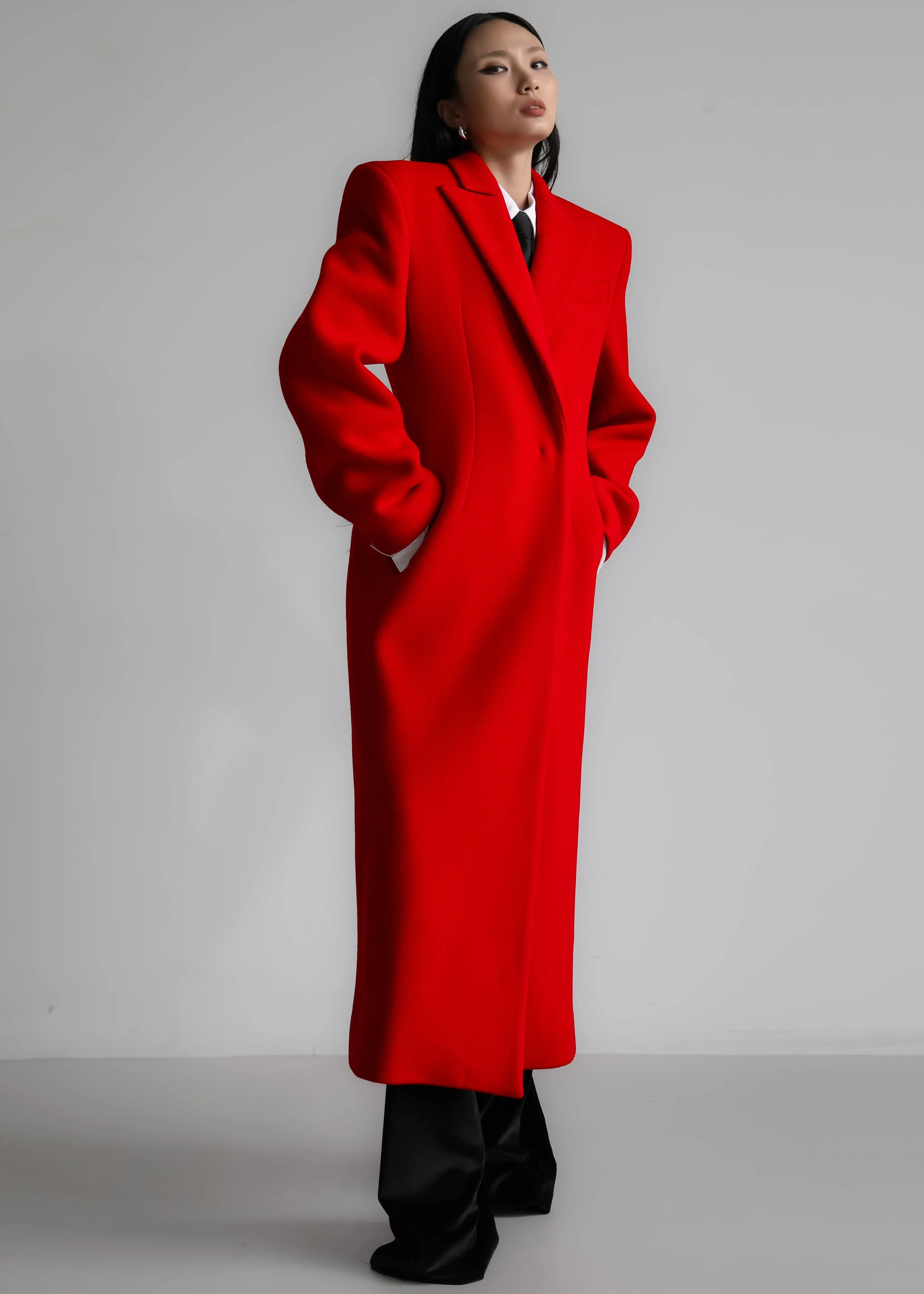 Melva Long Coat - Red sold by Frankie Shop product image thumbnail 3