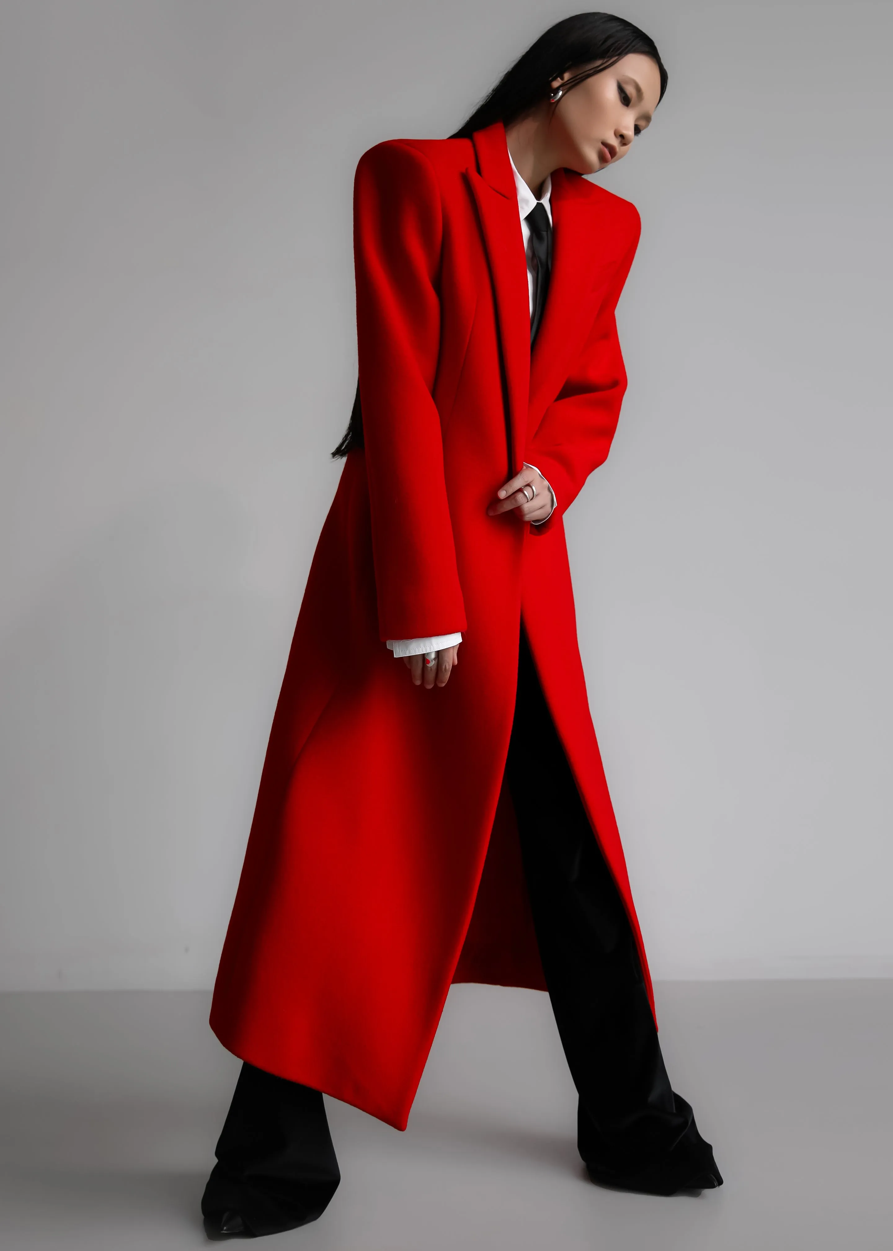 Melva Long Coat - Red sold by Frankie Shop