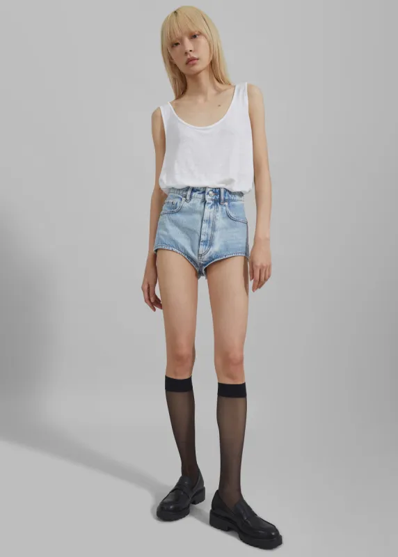 Sportmax Chicca Micro Shorts - Midnight Blue sold by Frankie Shop