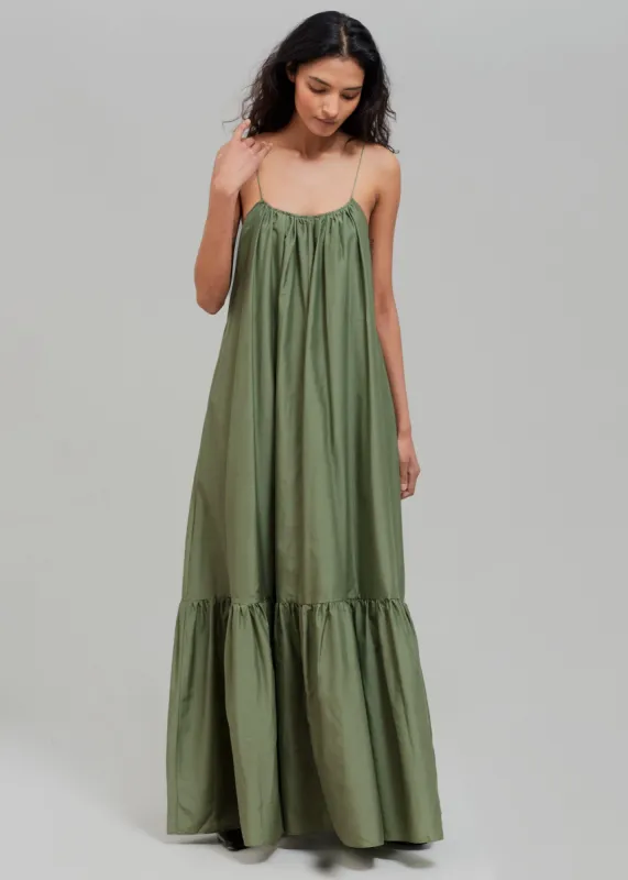 Matteau Single Tier Sundress - Fern made by Frankie Shop