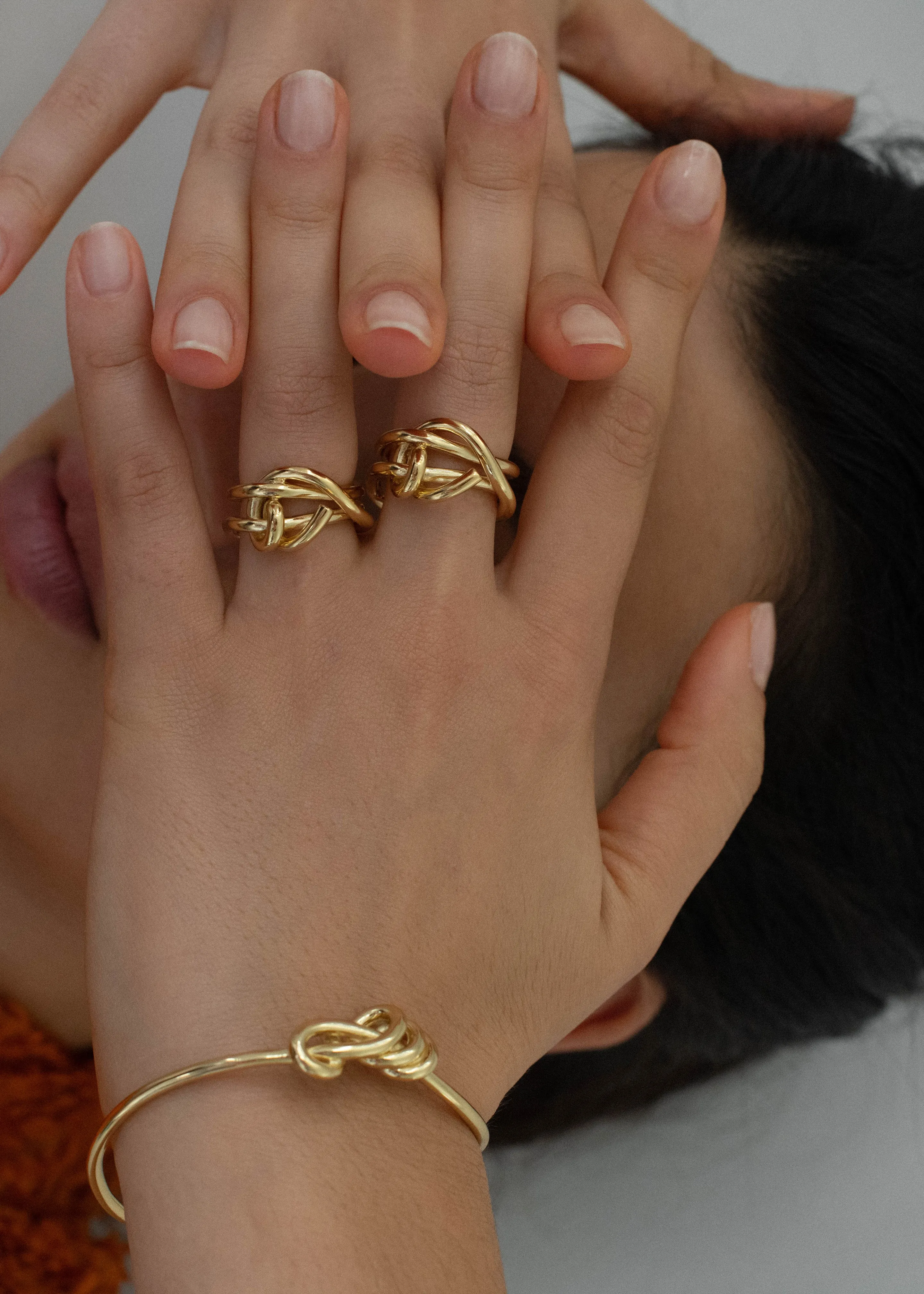 Completedworks V037 Thread Cuff Bracelet - Gold sold by Frankie Shop product image thumbnail 3