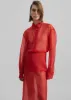 Peri Sheer Shirt - Red sold by Frankie Shop