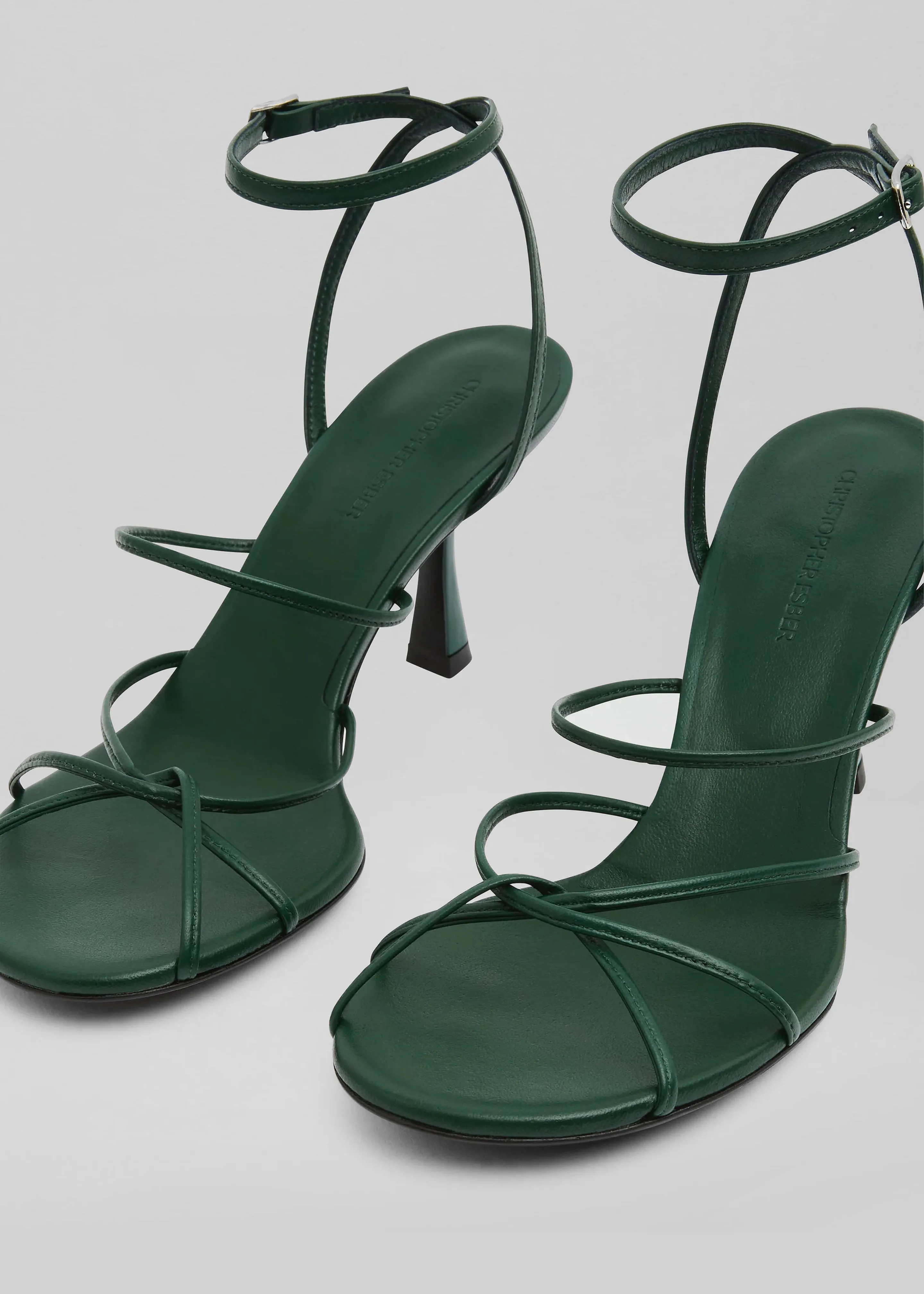 Christopher Esber Blaze Heels - Evergreen sold by Frankie Shop