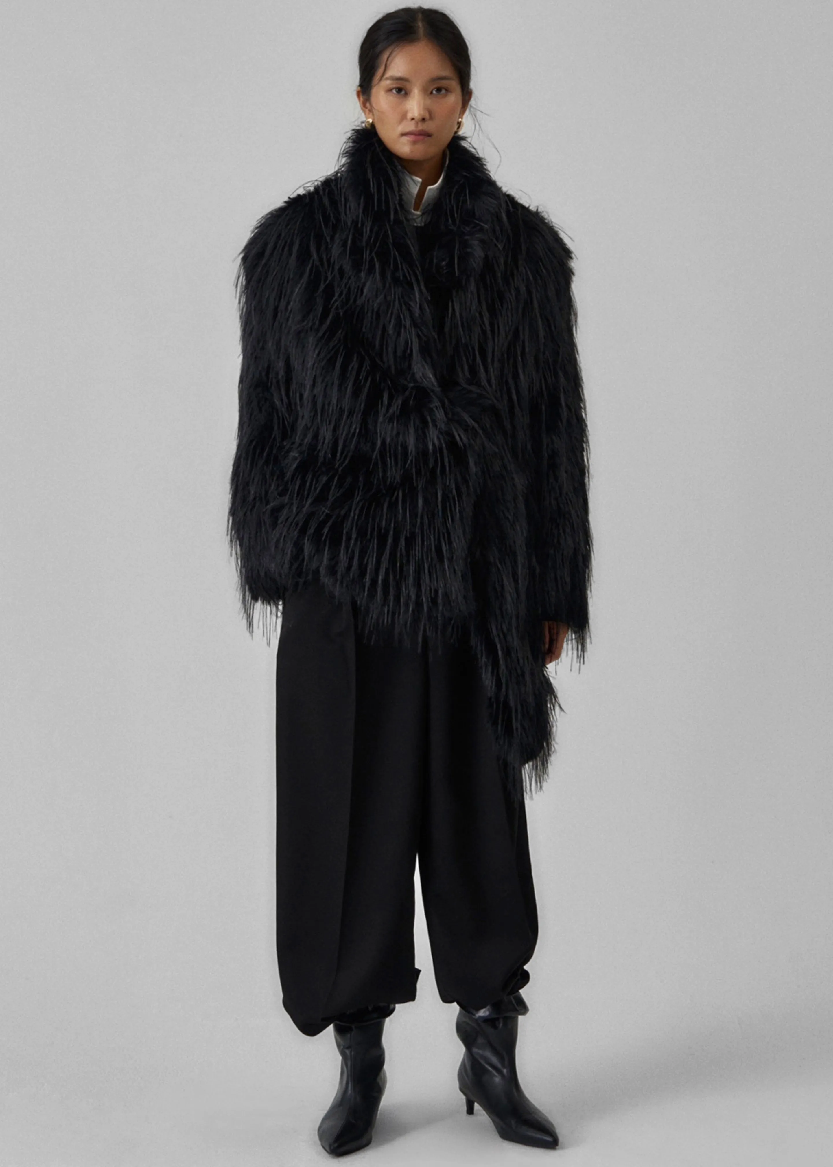 Hythe Faux Fur Coat - Black sold by Frankie Shop product image thumbnail 4