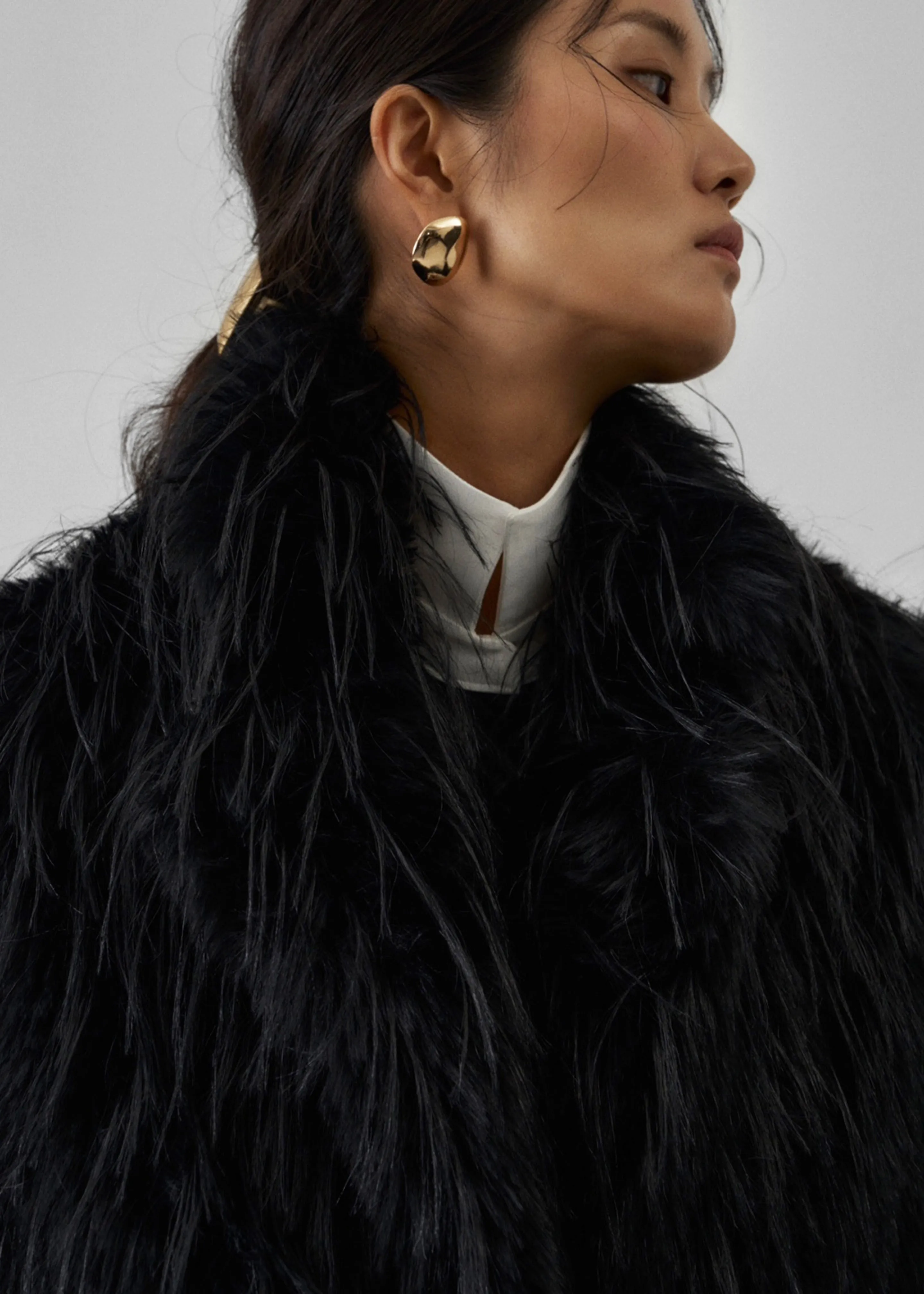 Hythe Faux Fur Coat - Black sold by Frankie Shop product image thumbnail 5