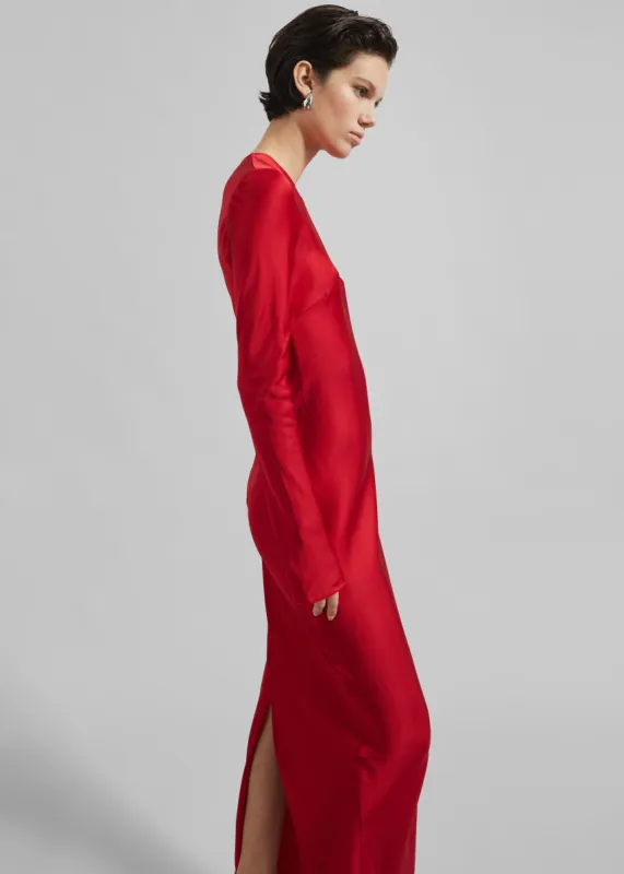 Samsøe Samsøe Saalina Dress - Scarlet Sage sold by Frankie Shop