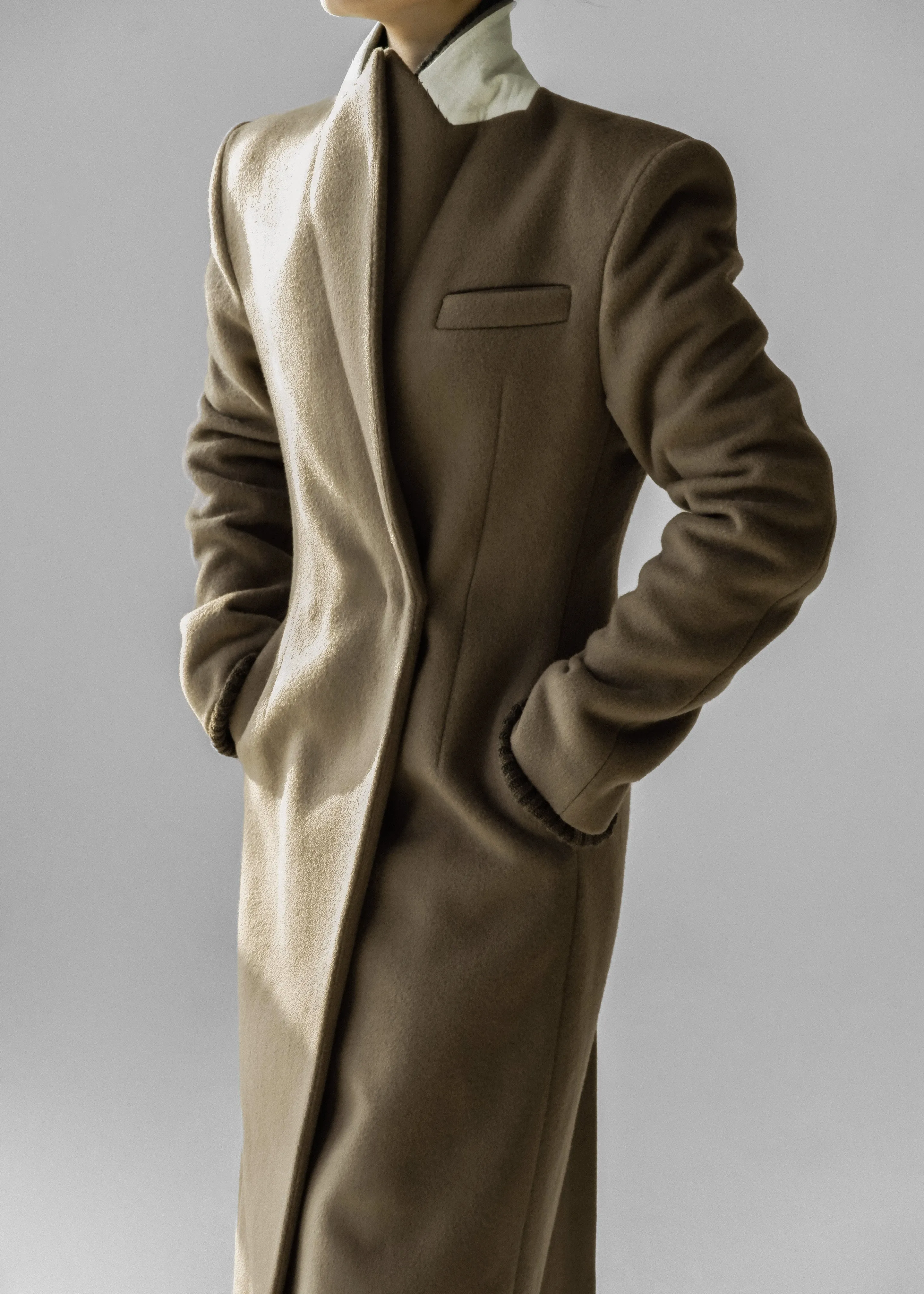 Melva Long Coat - Taupe sold by Frankie Shop product image thumbnail 2