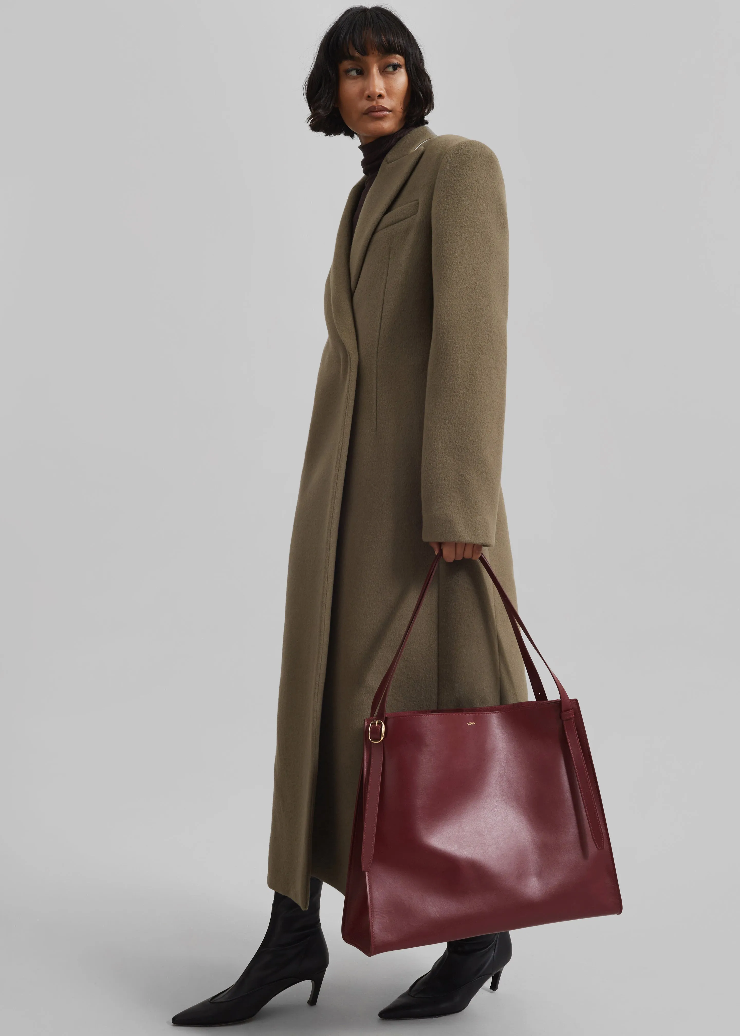 Melva Long Coat - Taupe sold by Frankie Shop product image thumbnail 3