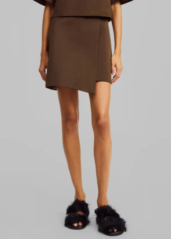 By Malene Birger Raye Skirt - Dark Mahogany made by By Malene Birger
