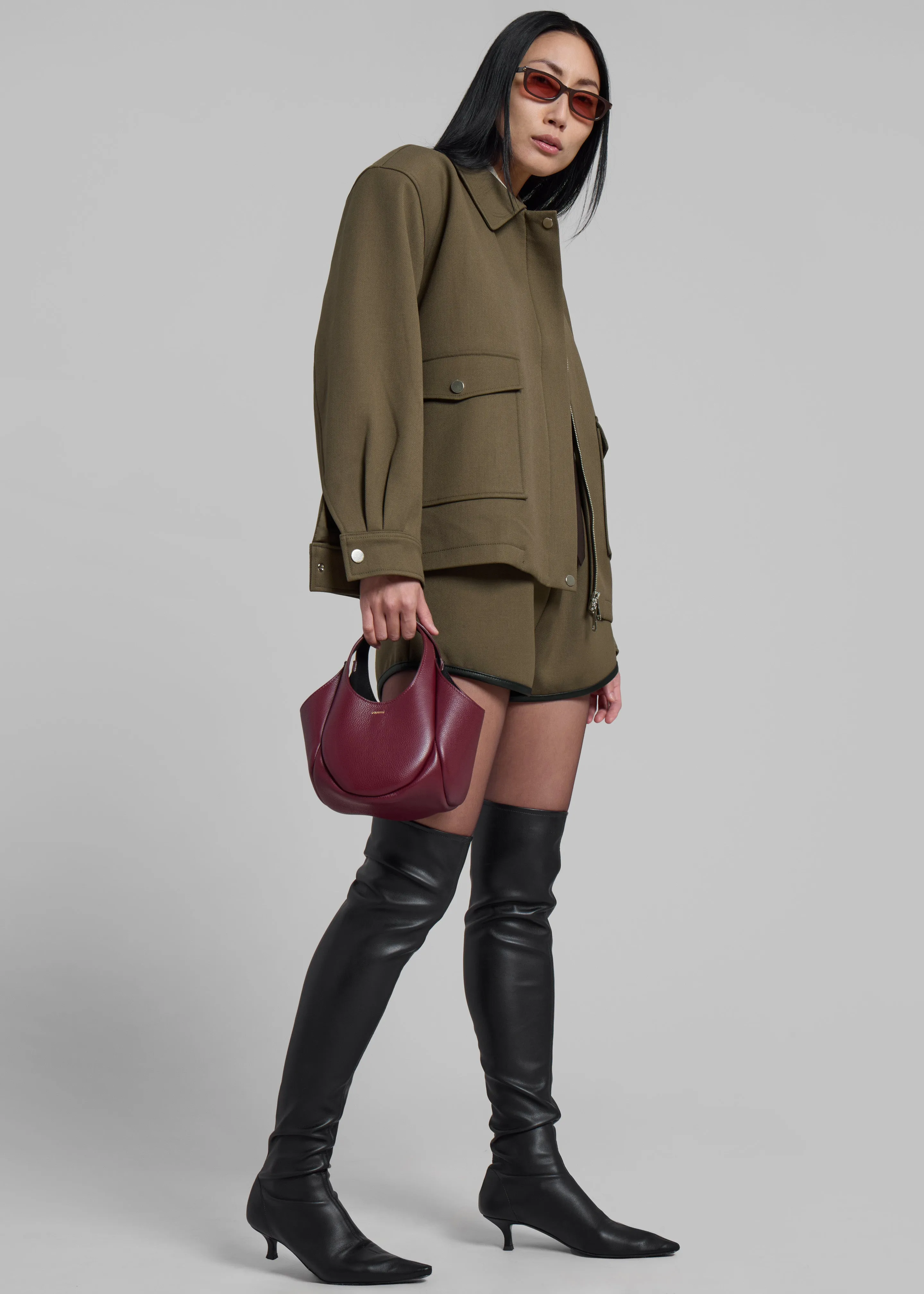 Neri Cropped Jacket - Khaki sold by Frankie Shop product image thumbnail 2