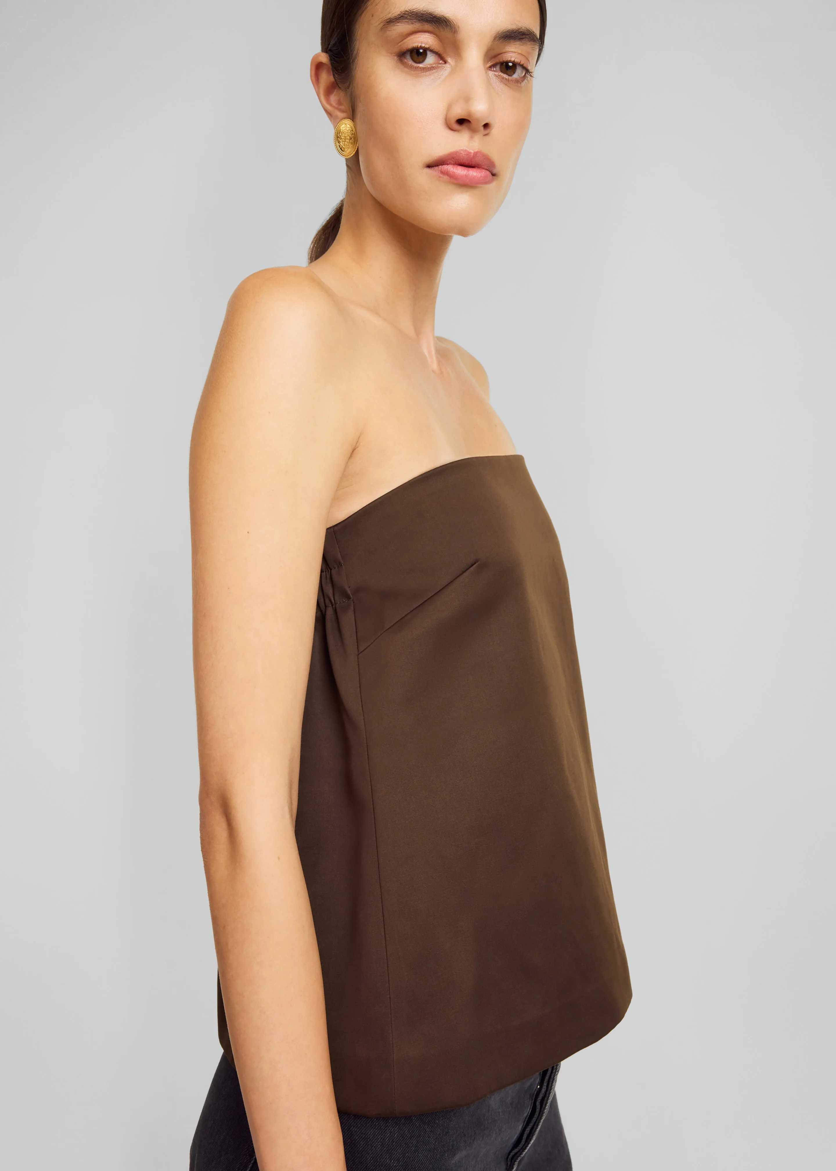 By Malene Birger Hermie Top - Dark Mahogany sold by Frankie Shop product image thumbnail 2