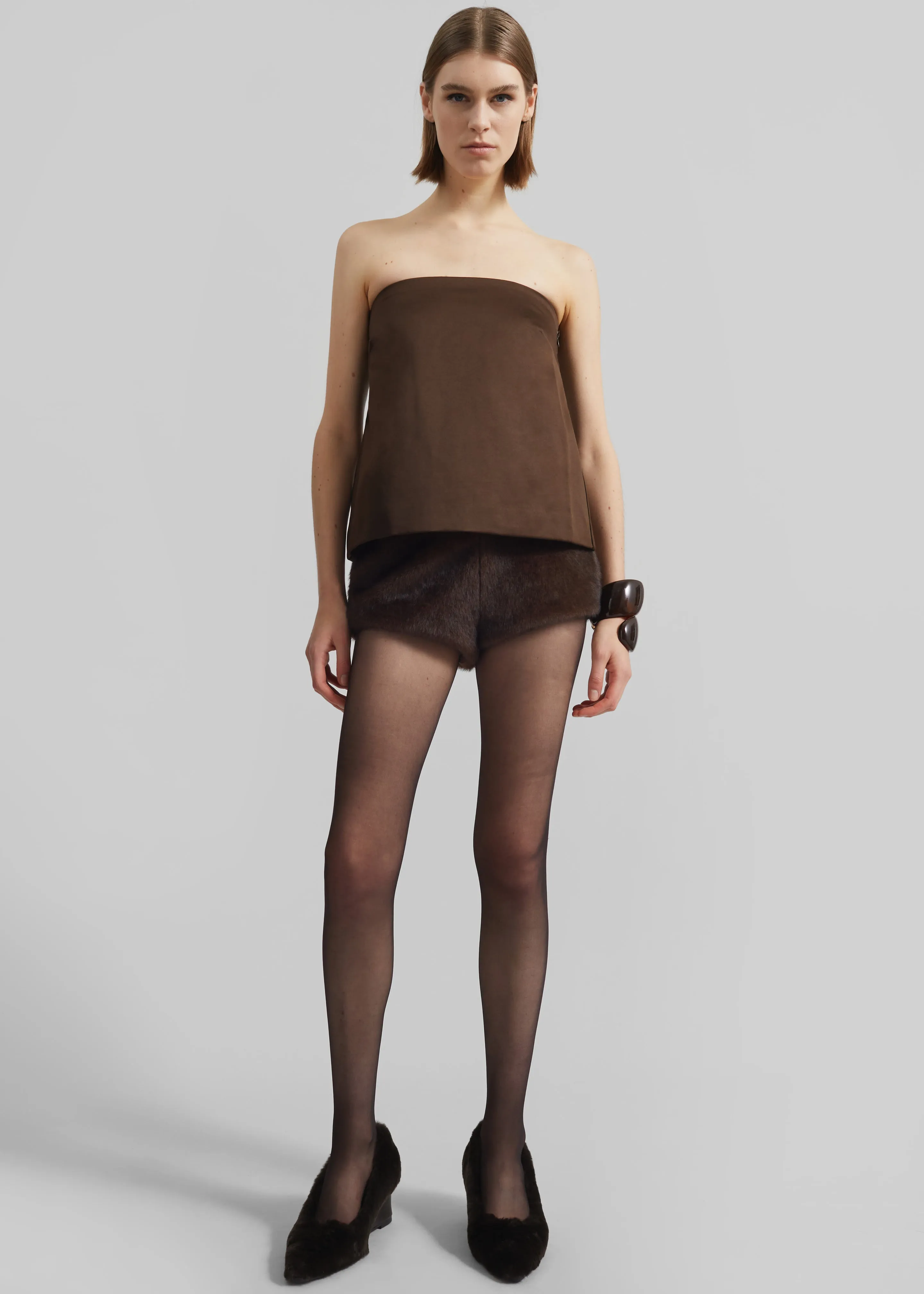 By Malene Birger Hermie Top - Dark Mahogany sold by Frankie Shop product image thumbnail 5