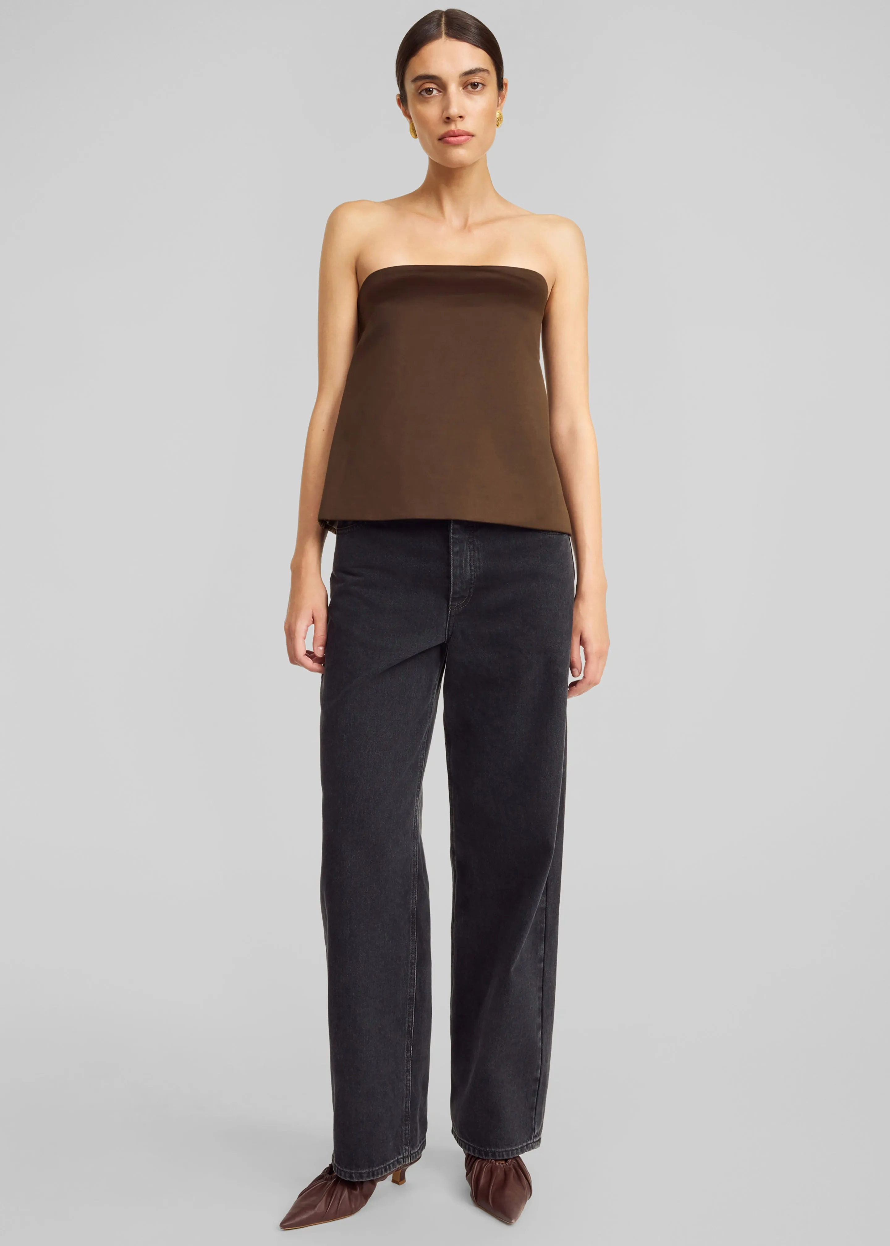 By Malene Birger Hermie Top - Dark Mahogany sold by Frankie Shop product image thumbnail 3