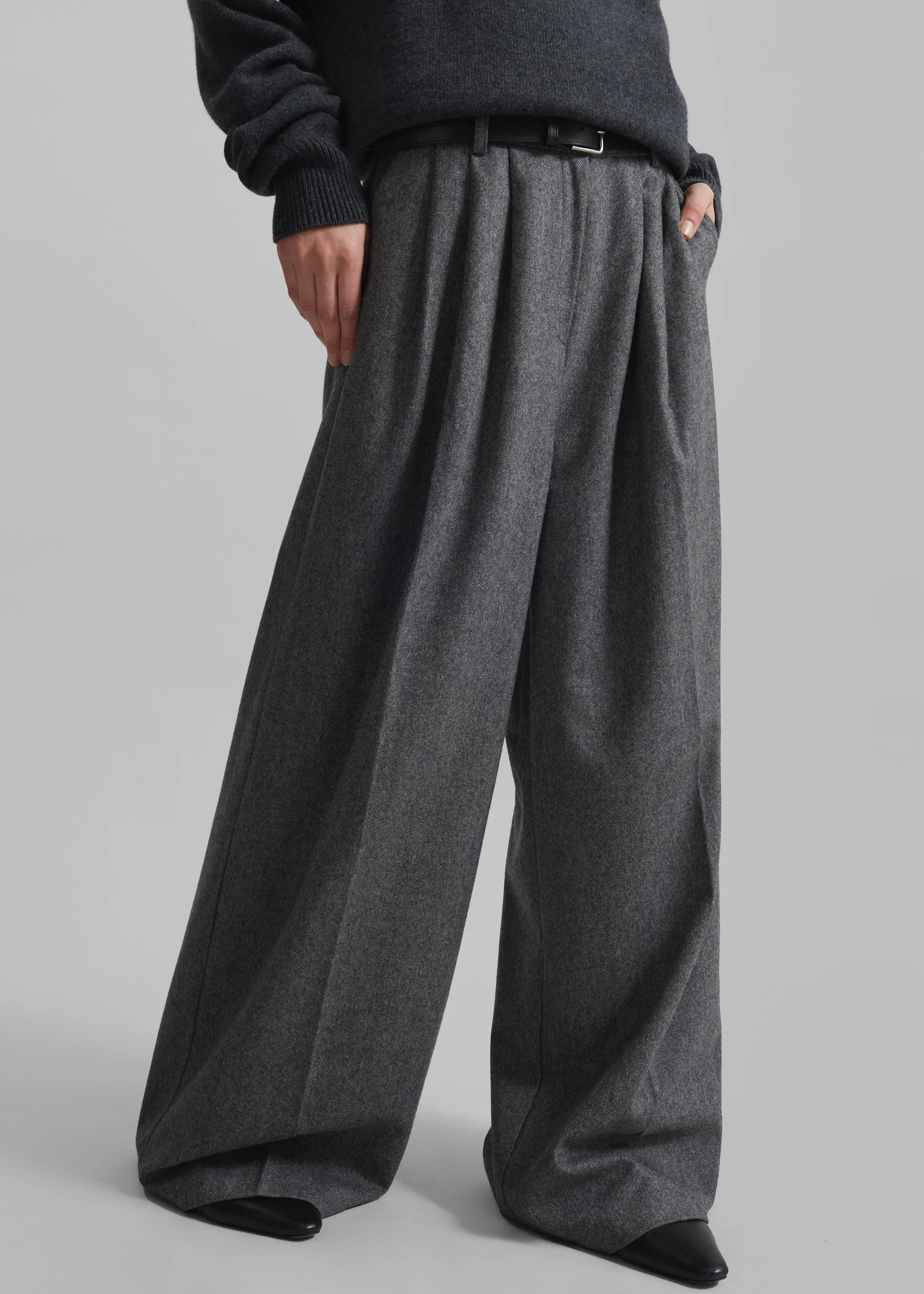 Aminah Trousers - Grey sold by Frankie Shop product image thumbnail 4