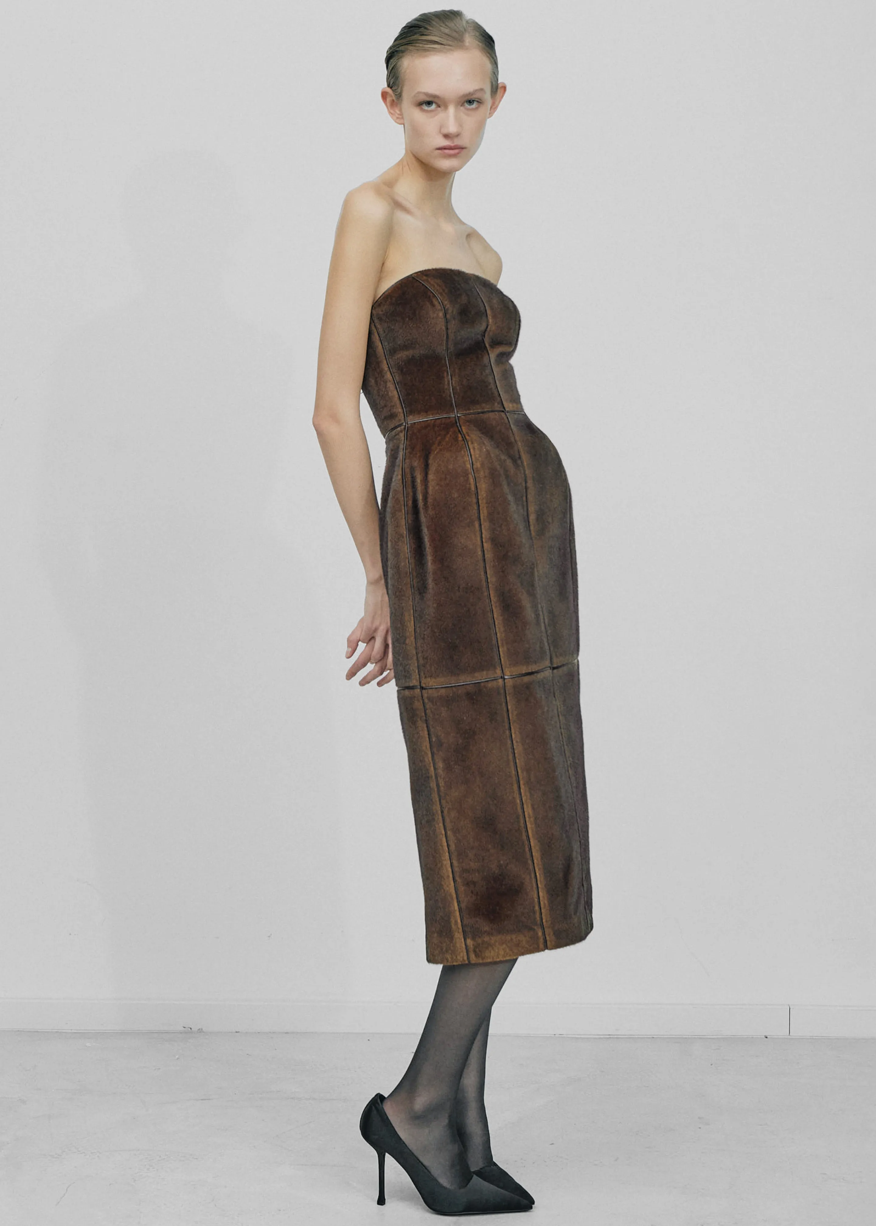Gudu Dress #09 - Brown sold by Frankie Shop product image thumbnail 3