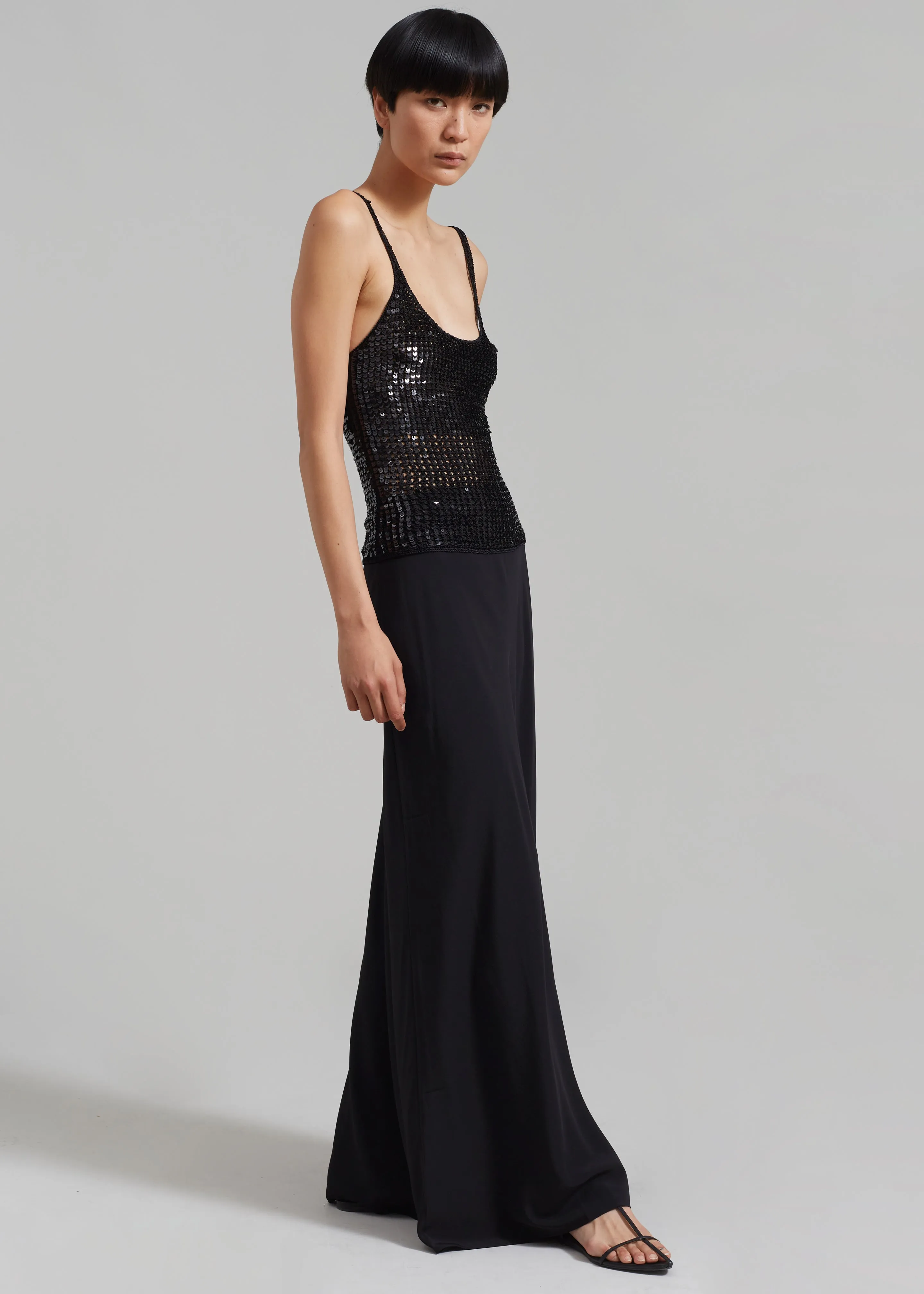 Matteau Crochet Sequins Tank - Black sold by Frankie Shop product image thumbnail 5