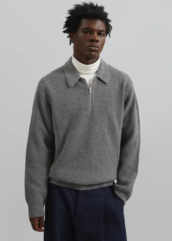 Samsøe Samsøe Saisaks Hz Polo - Dark Grey Melange sold by Frankie Shop