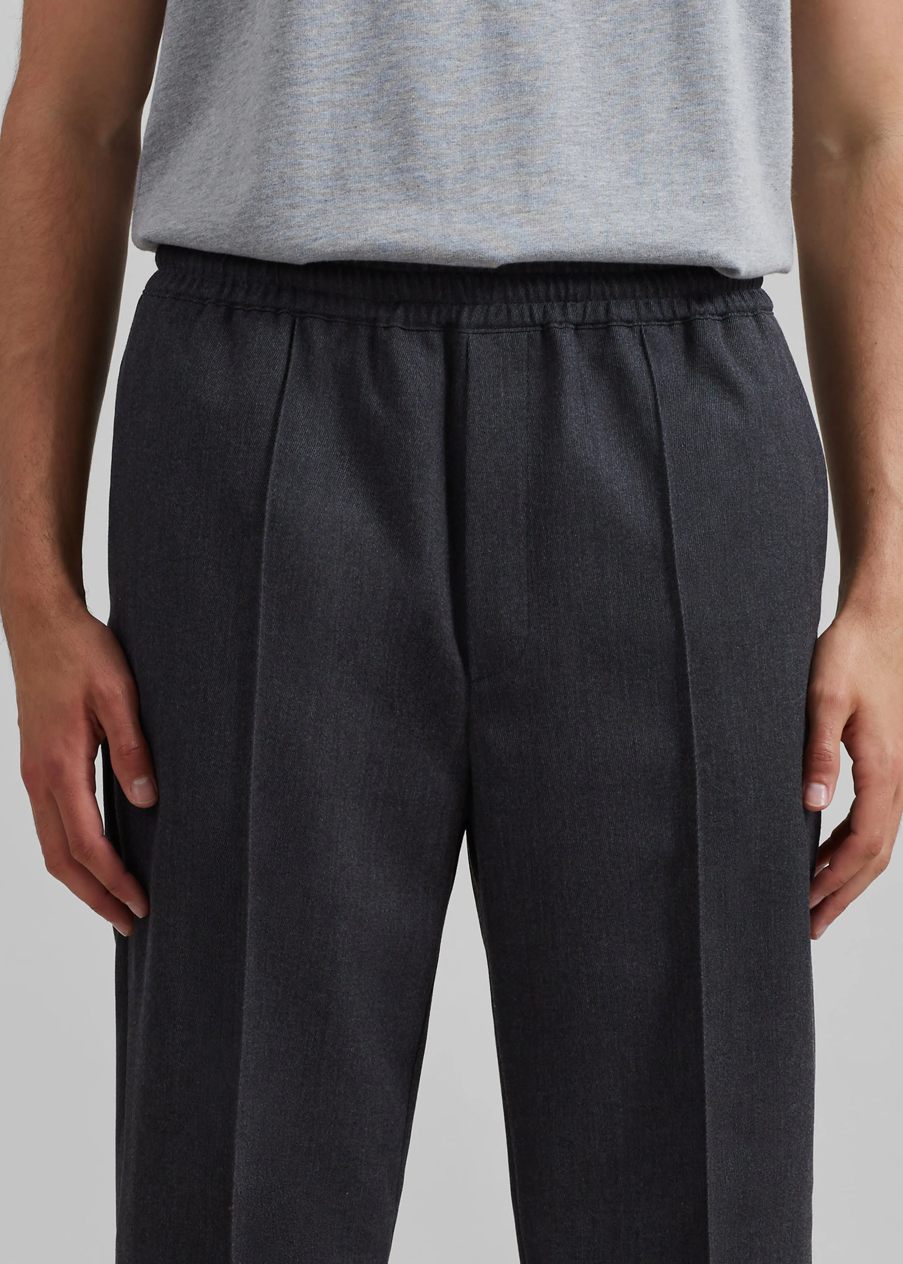 Róhe Tailored Wool Trousers - Grey Melange sold by Frankie Shop product image thumbnail 2