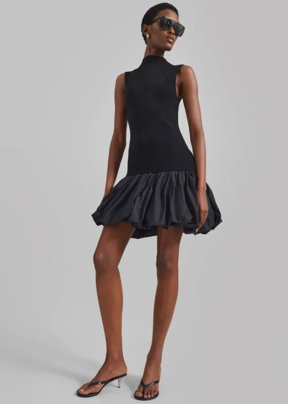 Rotate Knit Racer Cut Dress - Black sold by Frankie Shop