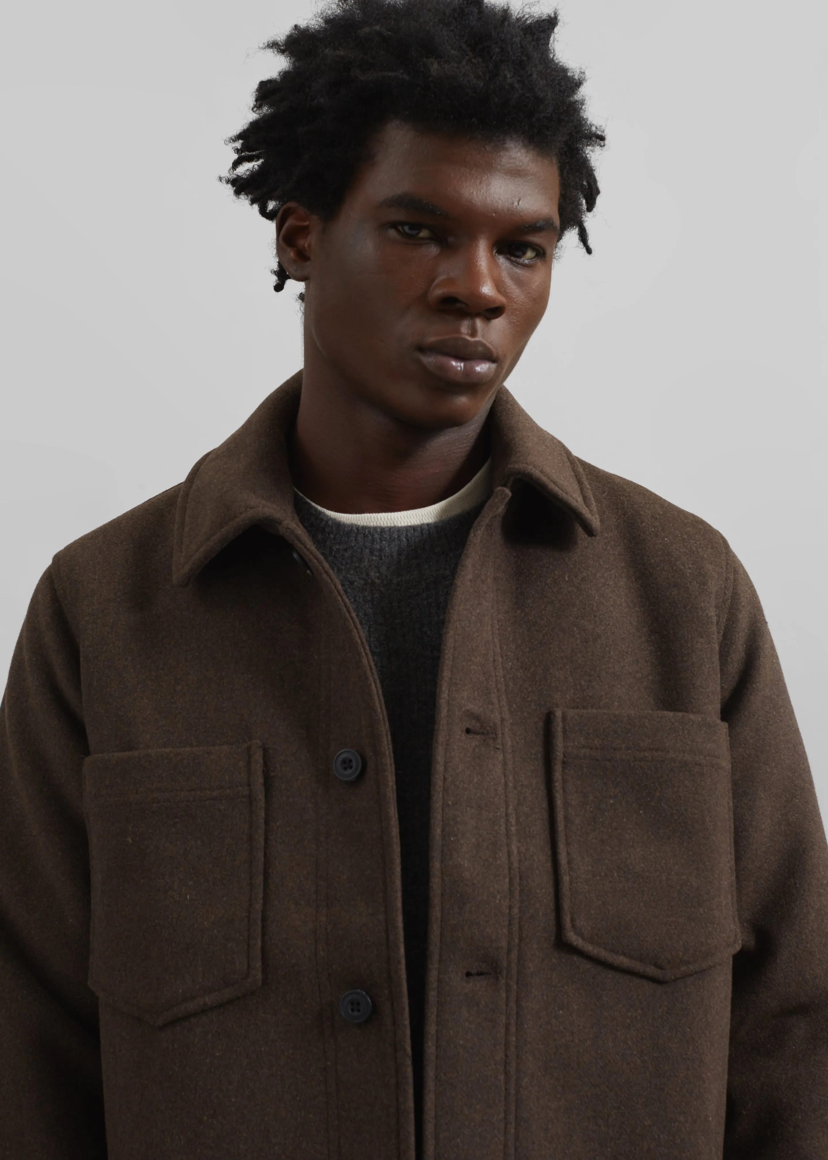 Samsøe Samsøe Pally Shirt Jacket - Chocolate Torte sold by Frankie Shop product image thumbnail 4