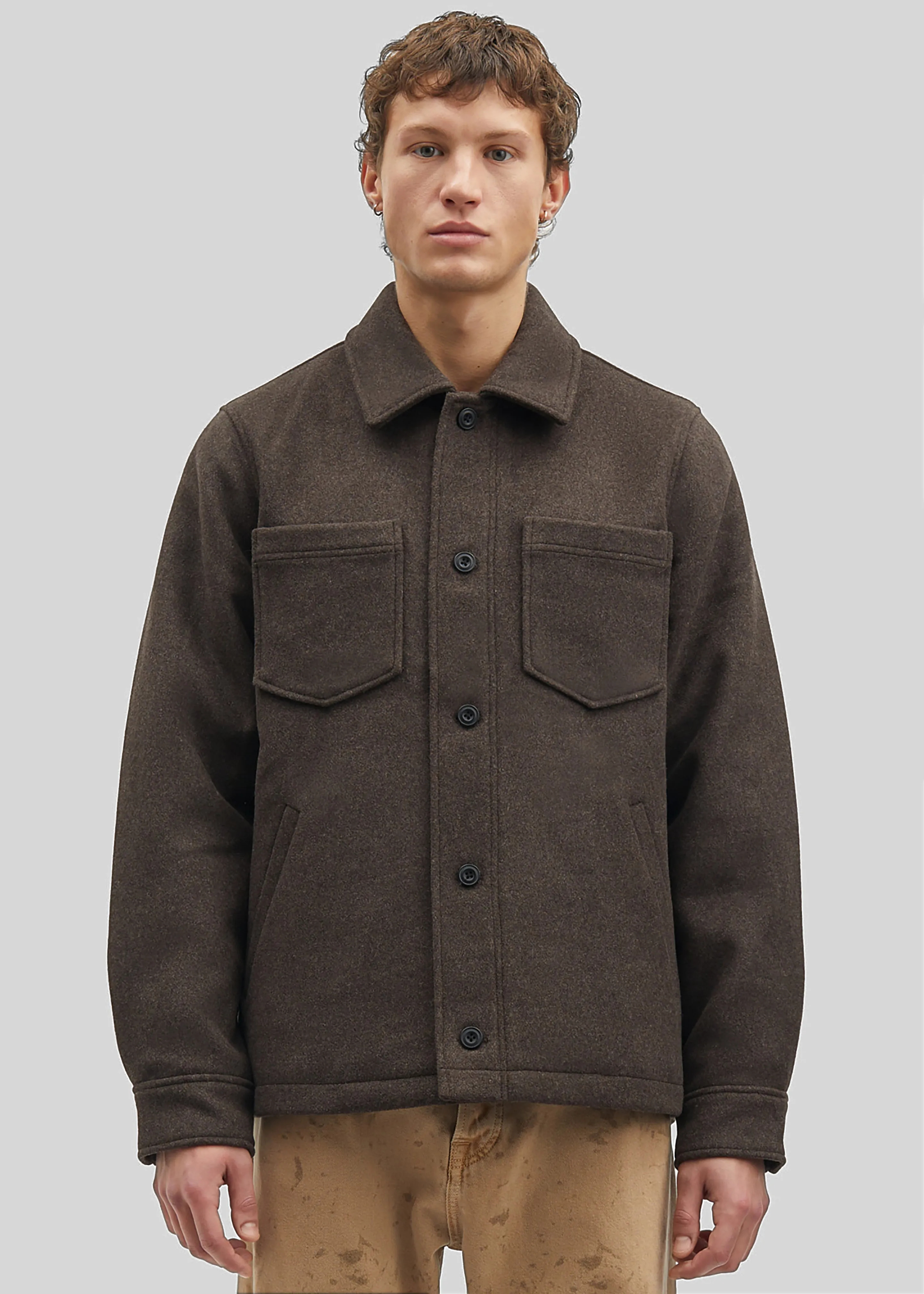 Samsøe Samsøe Pally Shirt Jacket - Chocolate Torte sold by Frankie Shop product image thumbnail 5