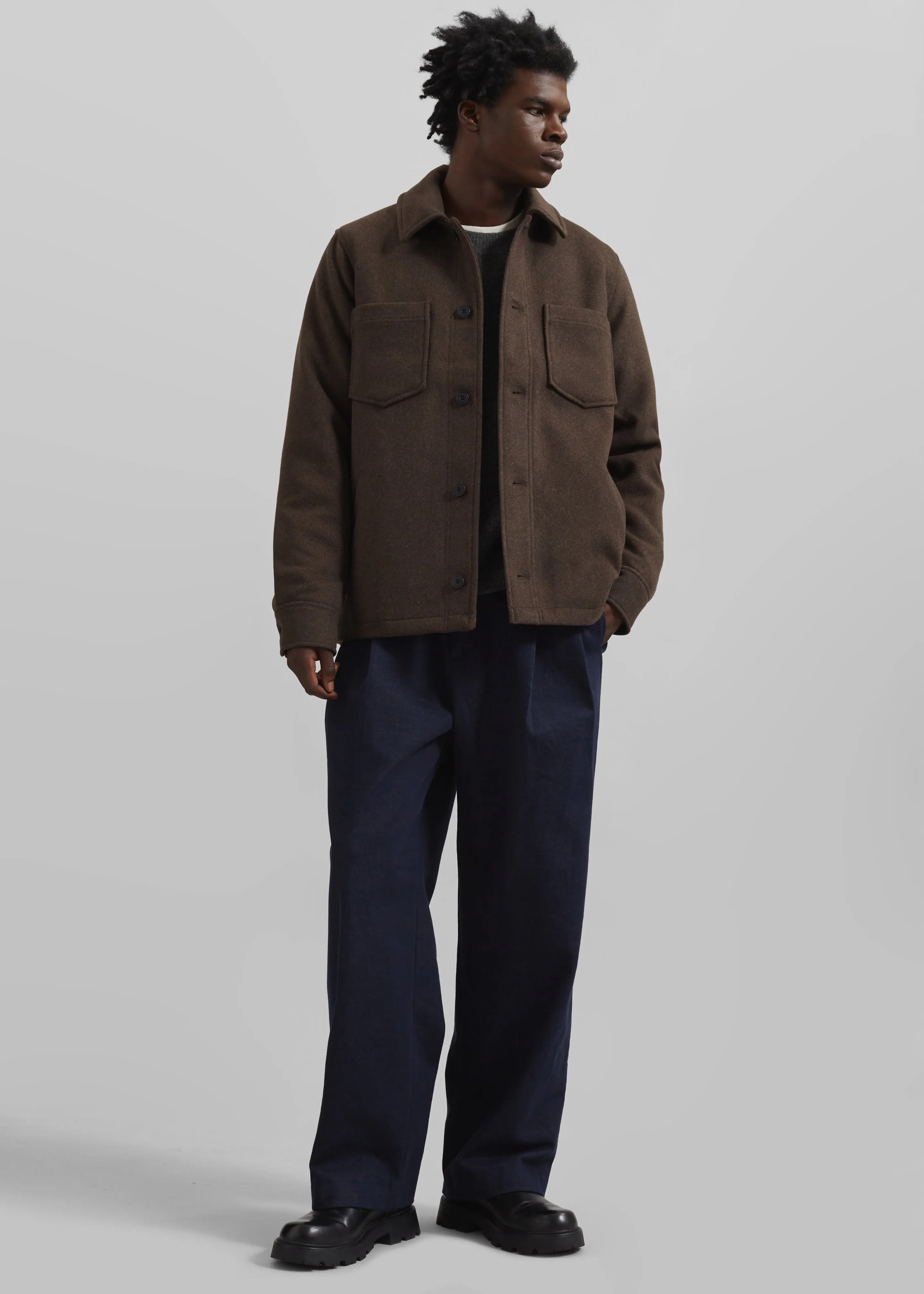 Samsøe Samsøe Pally Shirt Jacket - Chocolate Torte sold by Frankie Shop product image thumbnail 3