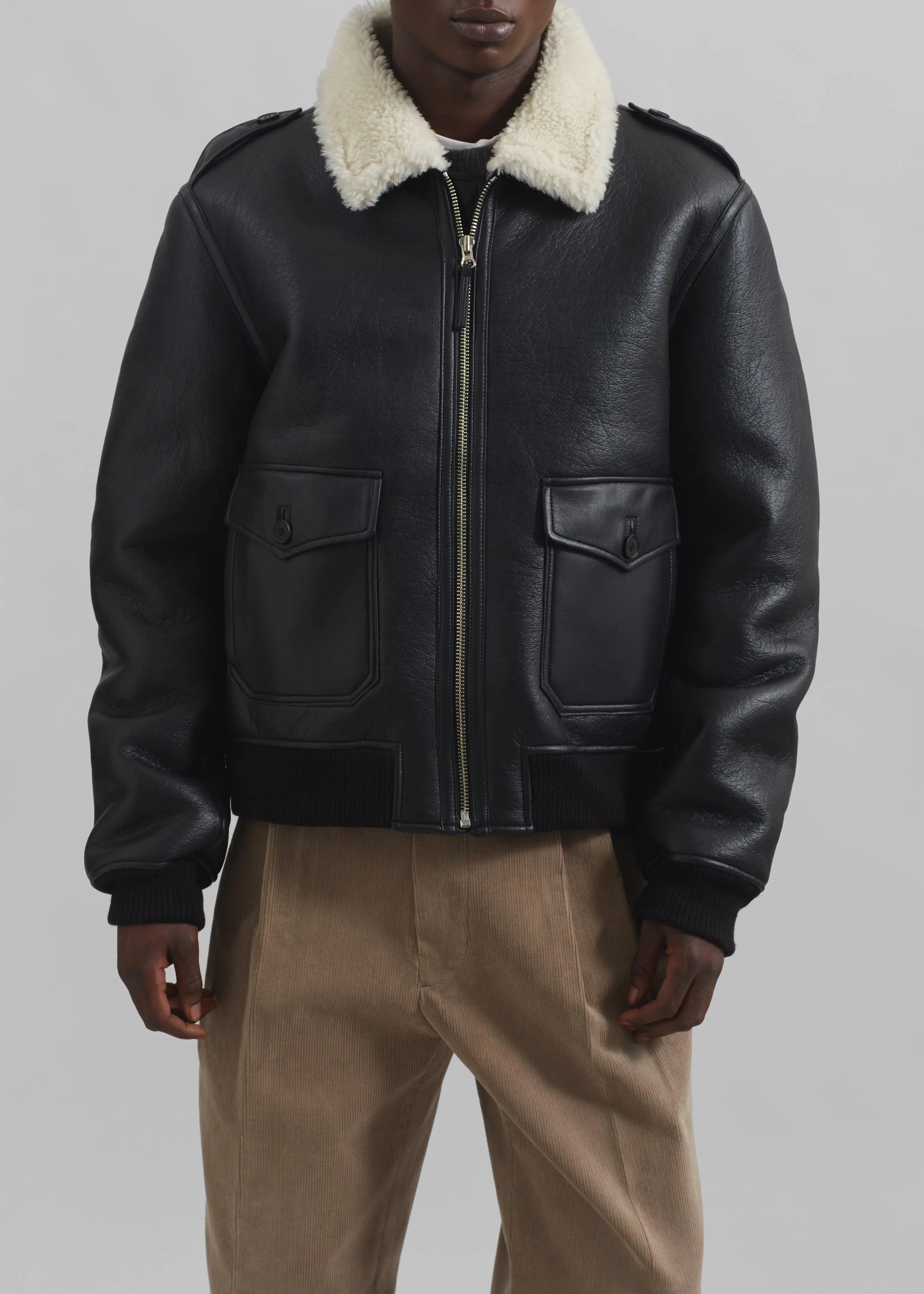 Richter Shearling Jacket - Black sold by Frankie Shop product image thumbnail 3
