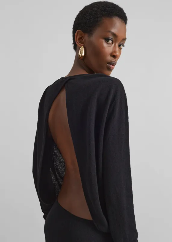 Christopher Esber Straccio Knitted Cutaway Dress - Black sold by Frankie Shop