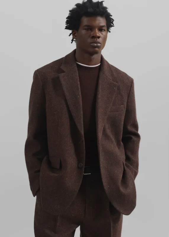 Beo Wool Blazer - Brown sold by Frankie Shop