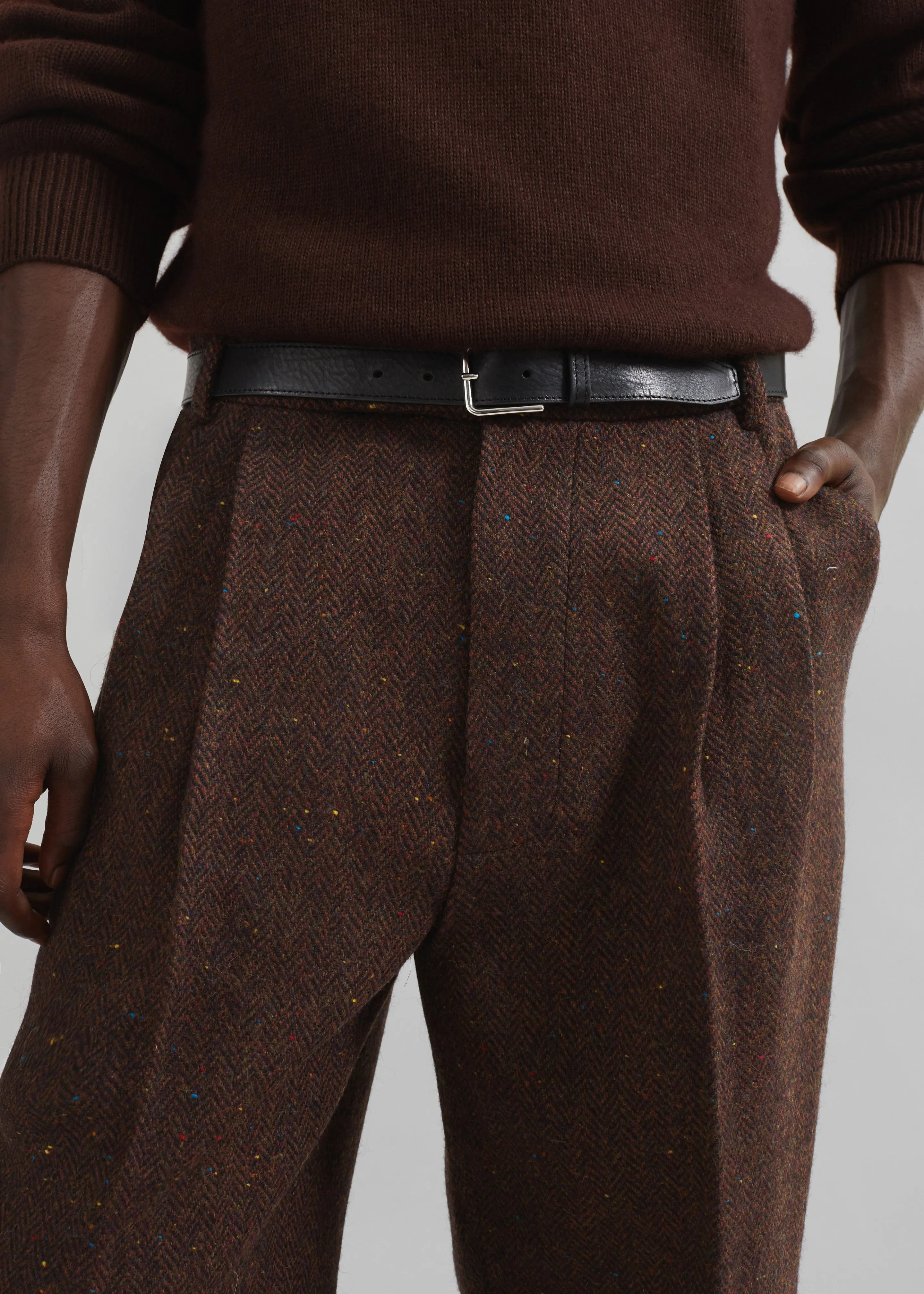 Beo Wool Suit Pants - Brown sold by Frankie Shop product image thumbnail 3