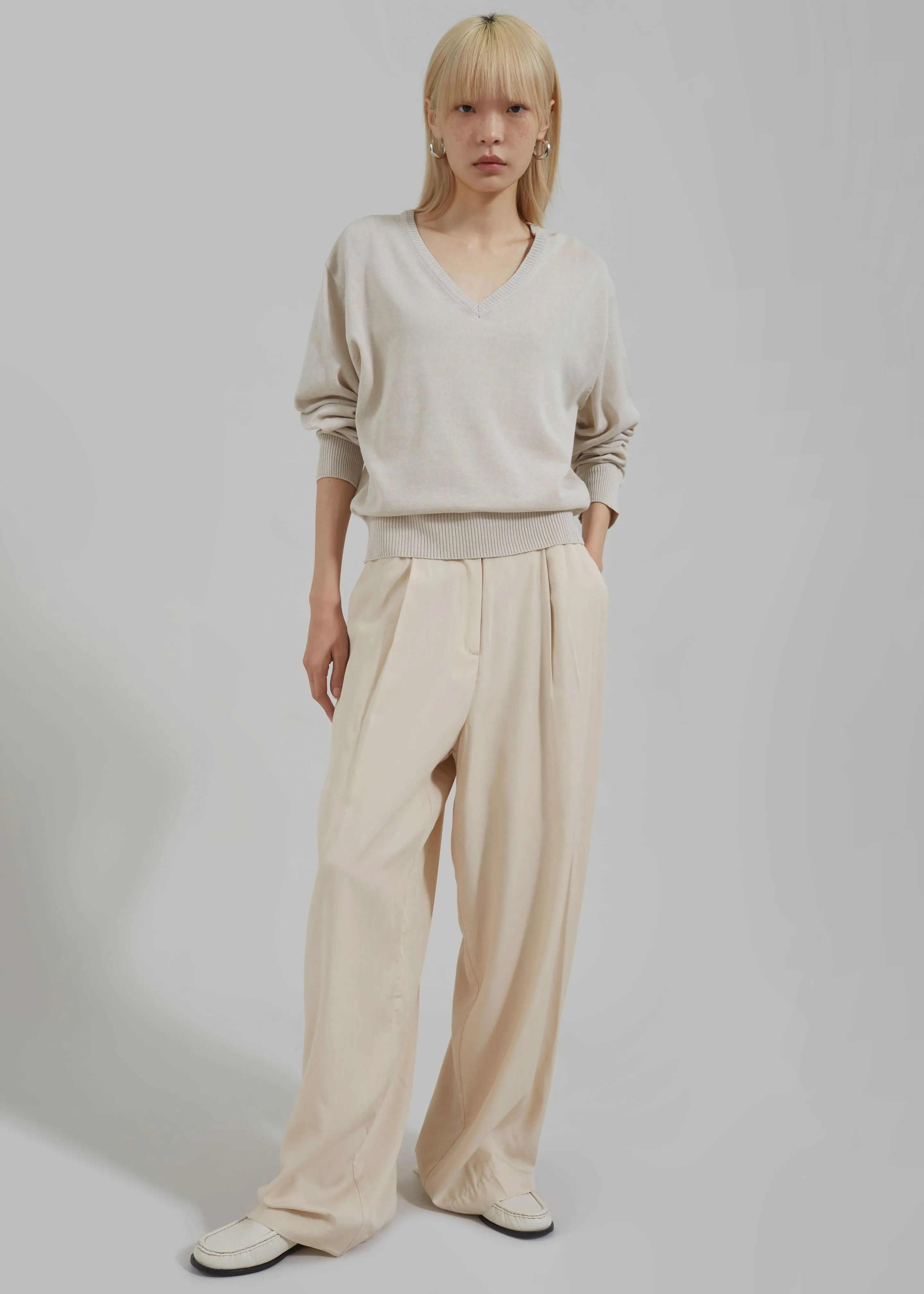 Colyn Trousers - Beige sold by Frankie Shop product image thumbnail 4