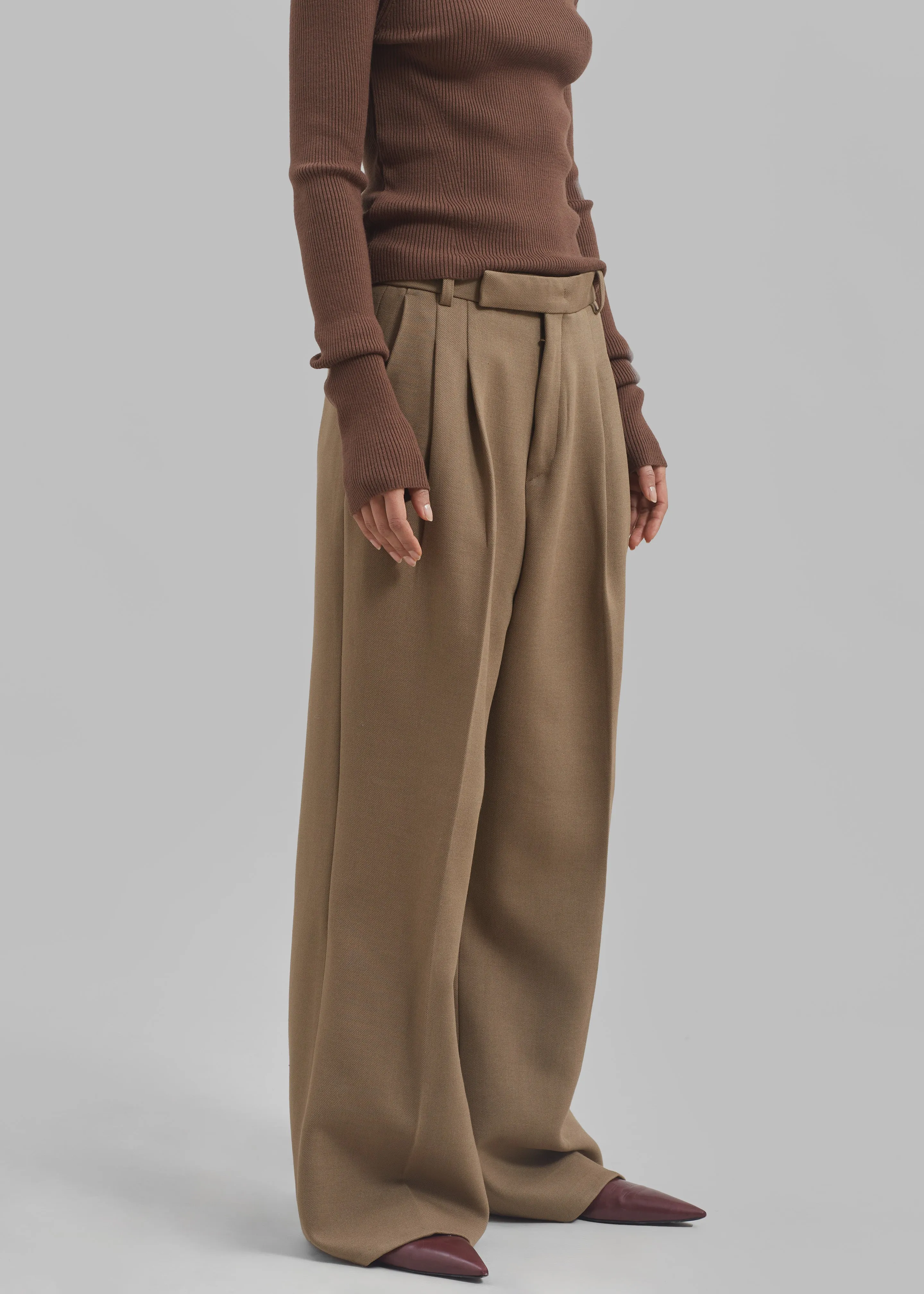 Skylar Trousers - Beige sold by Frankie Shop product image thumbnail 5