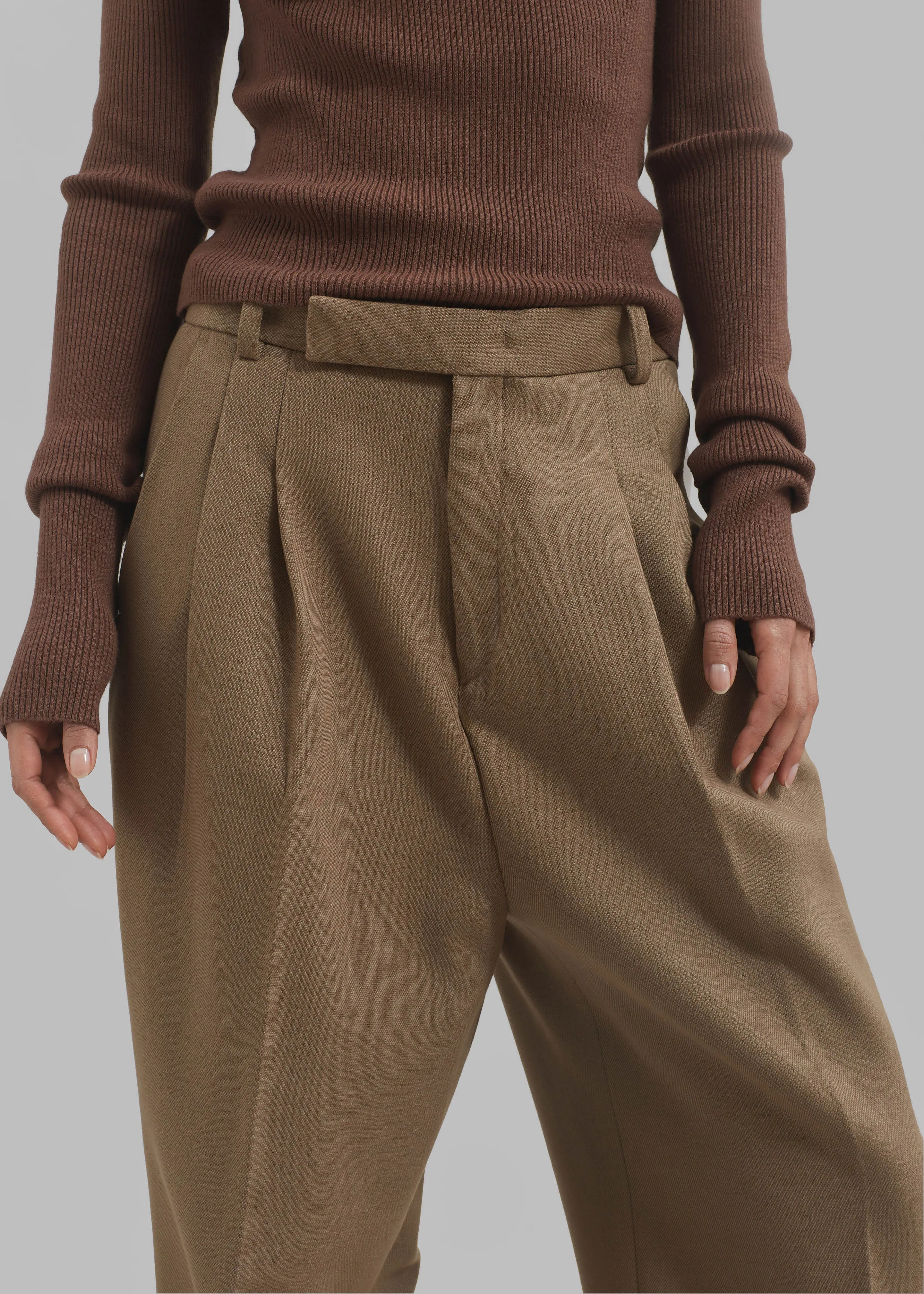Skylar Trousers - Beige sold by Frankie Shop product image thumbnail 3