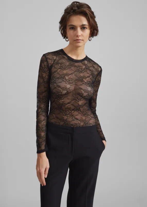 Samsøe Samsøe Sahazel LS Body - Black sold by Frankie Shop