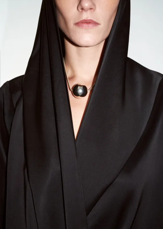 Beaufille Globe Necklace - Silver made by Frankie Shop