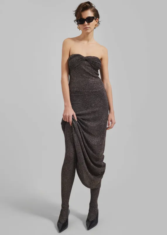 Beaufille Anise Dress - Black/Gold made by Beaufille