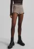 Mevra Houndstooth Hot Pants - Light Brown sold by Frankie Shop