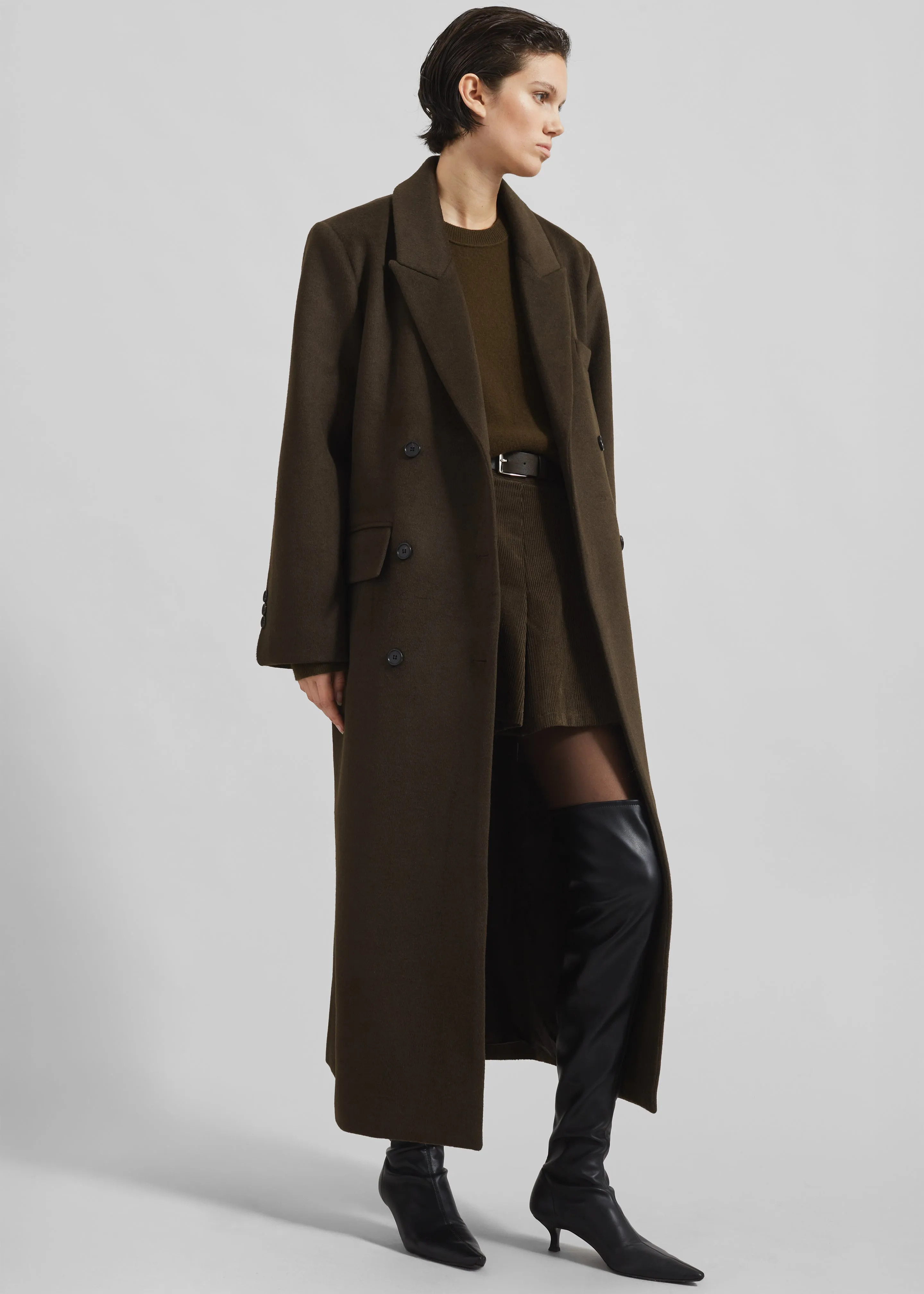 Eslov Coat - Khaki Brown sold by Frankie Shop