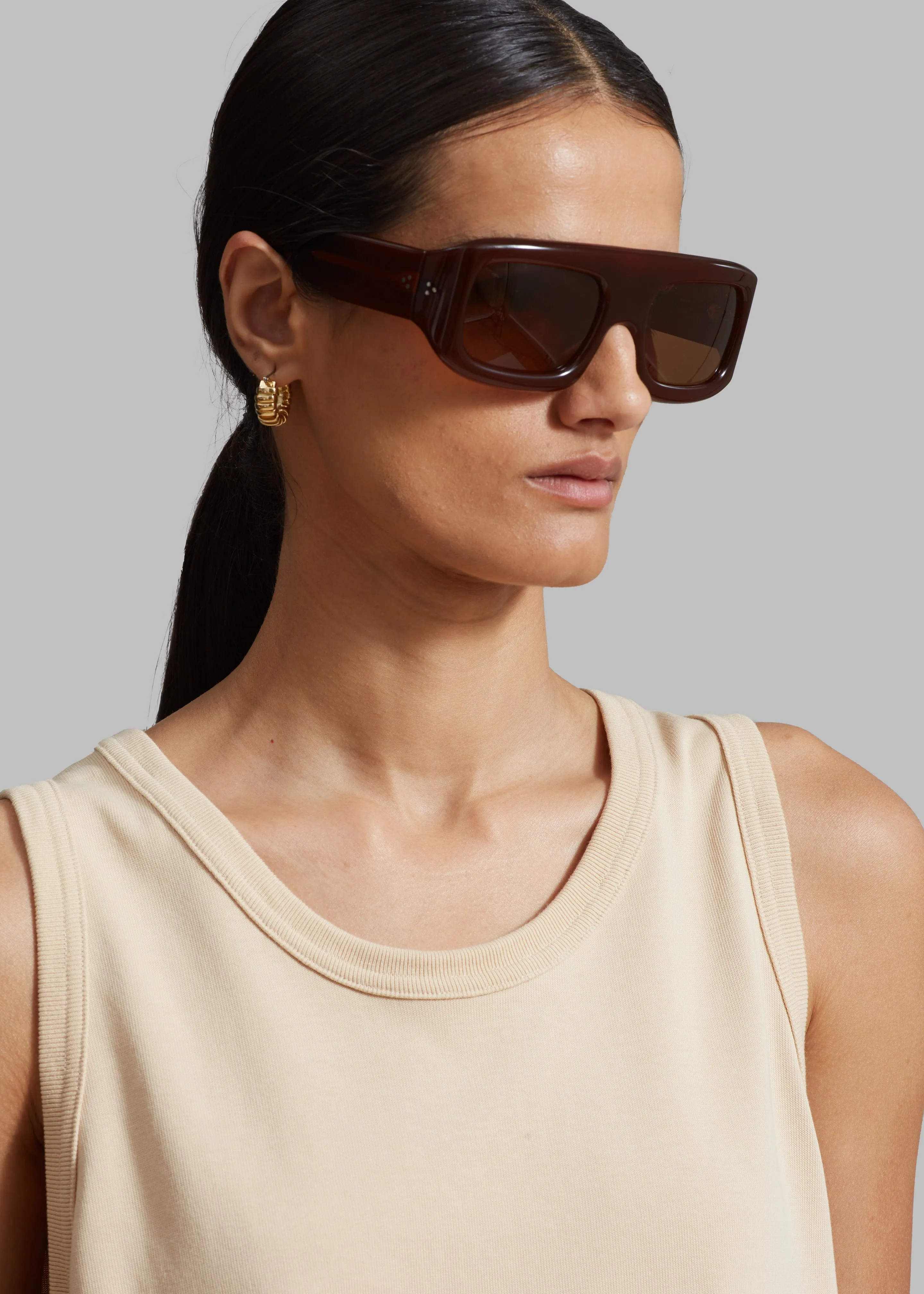 Port Tanger Mauretania Sunglasses - Terracotta Acetate sold by Frankie Shop product image thumbnail 3