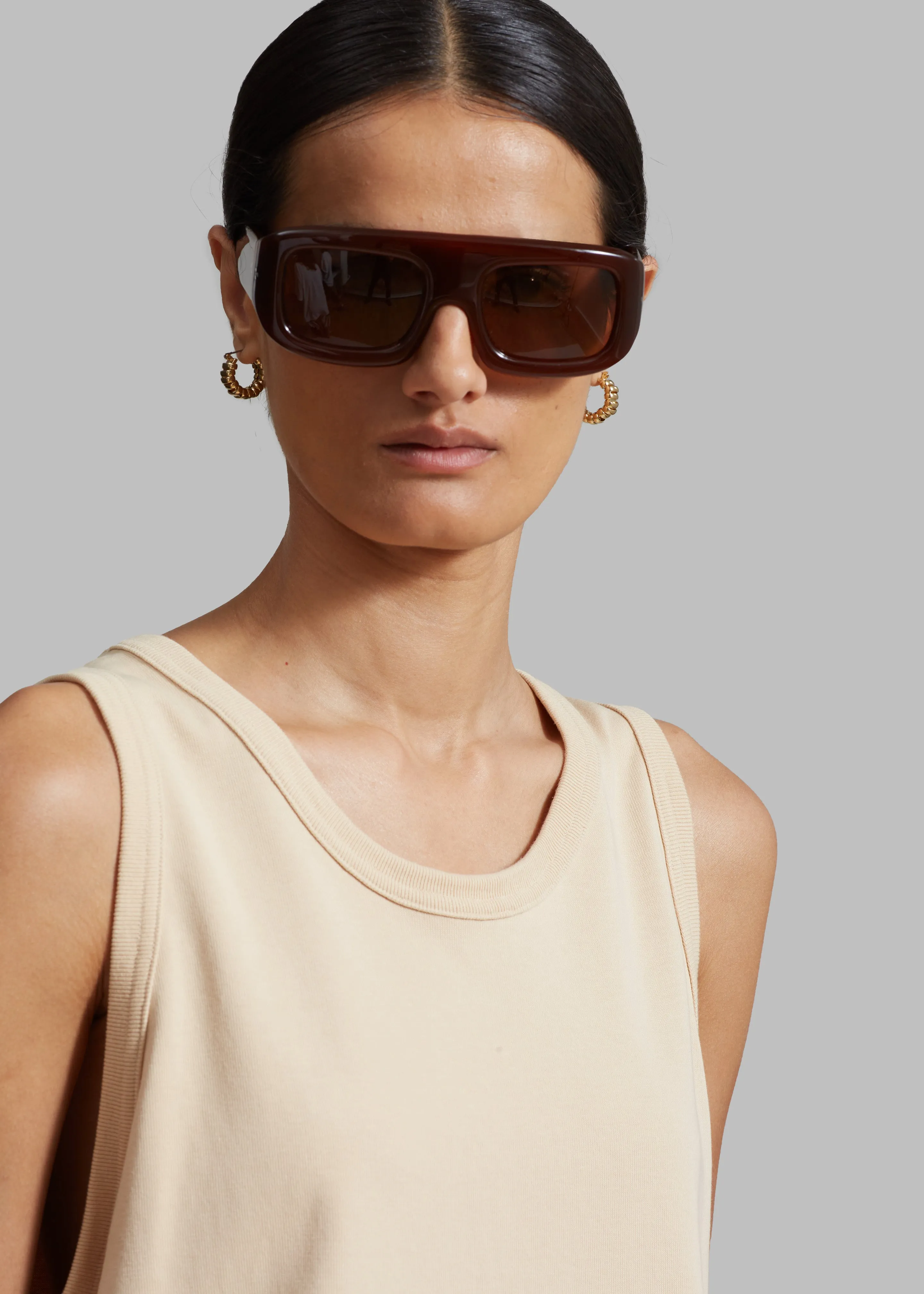 Port Tanger Mauretania Sunglasses - Terracotta Acetate sold by Frankie Shop product image thumbnail 4