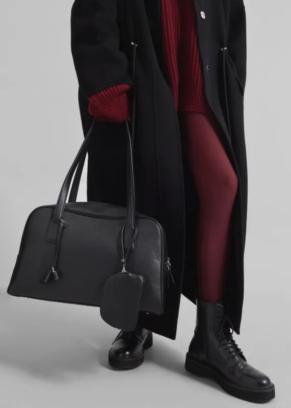 Noho Leather Shoulder Bag - Black made by Frankie Shop